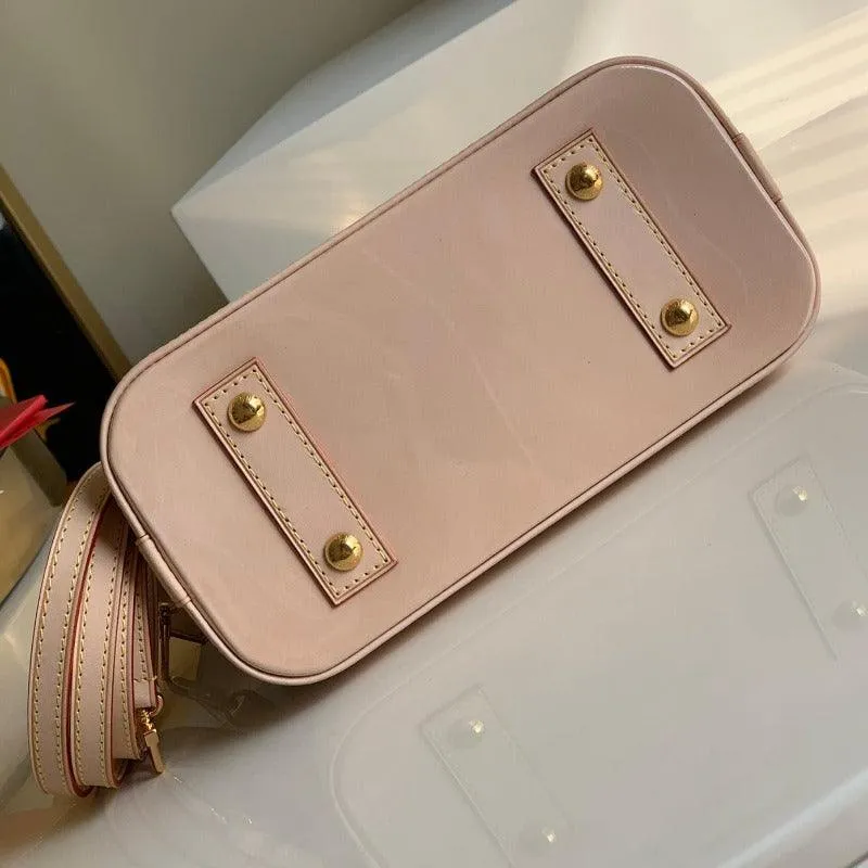 1984 - Alma BB Monogram Bag Brown/Pink