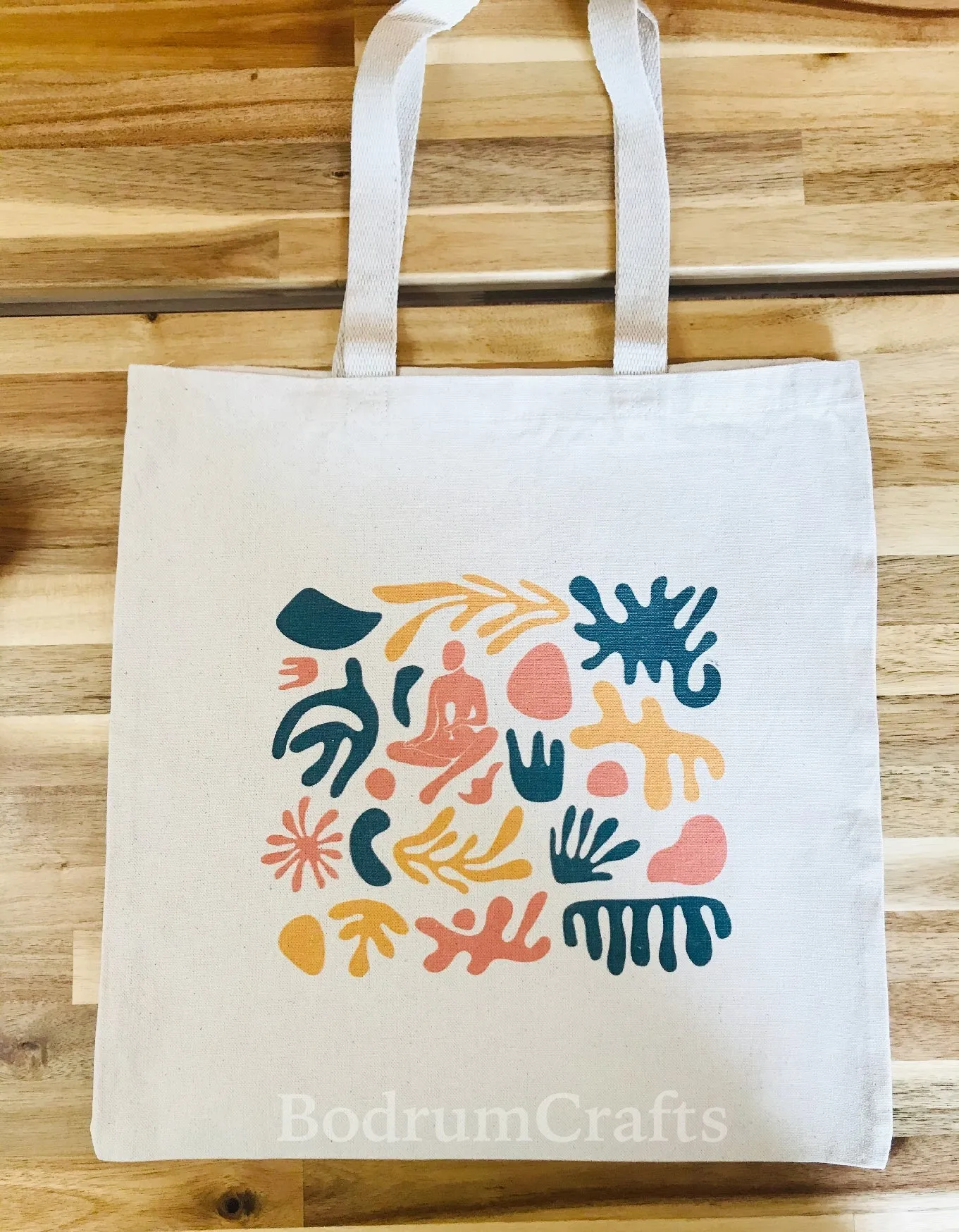 2 Color Logo Printed Lightweight Cotton Tote Bags