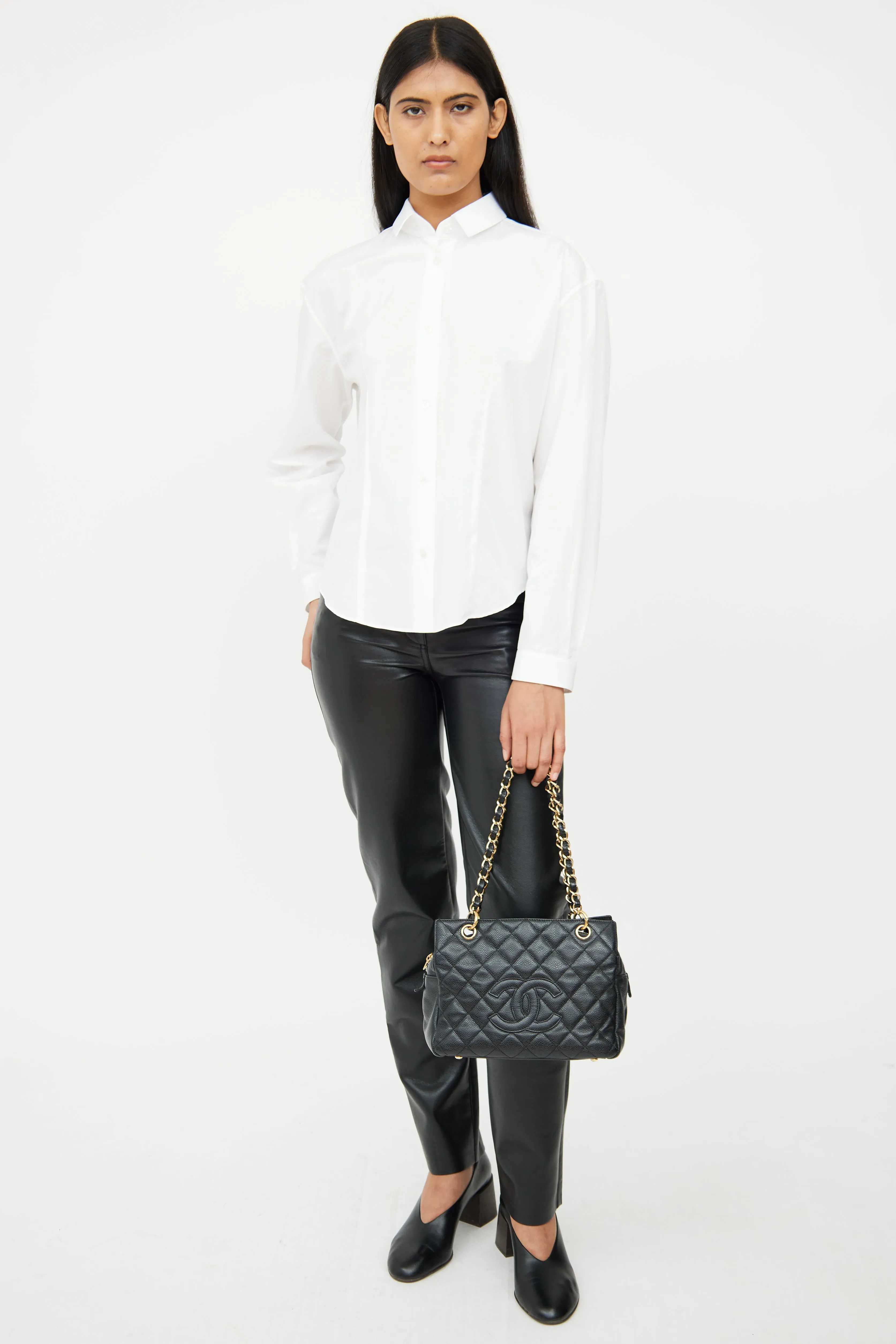 2008 Black Leather Petite Timless Tote
