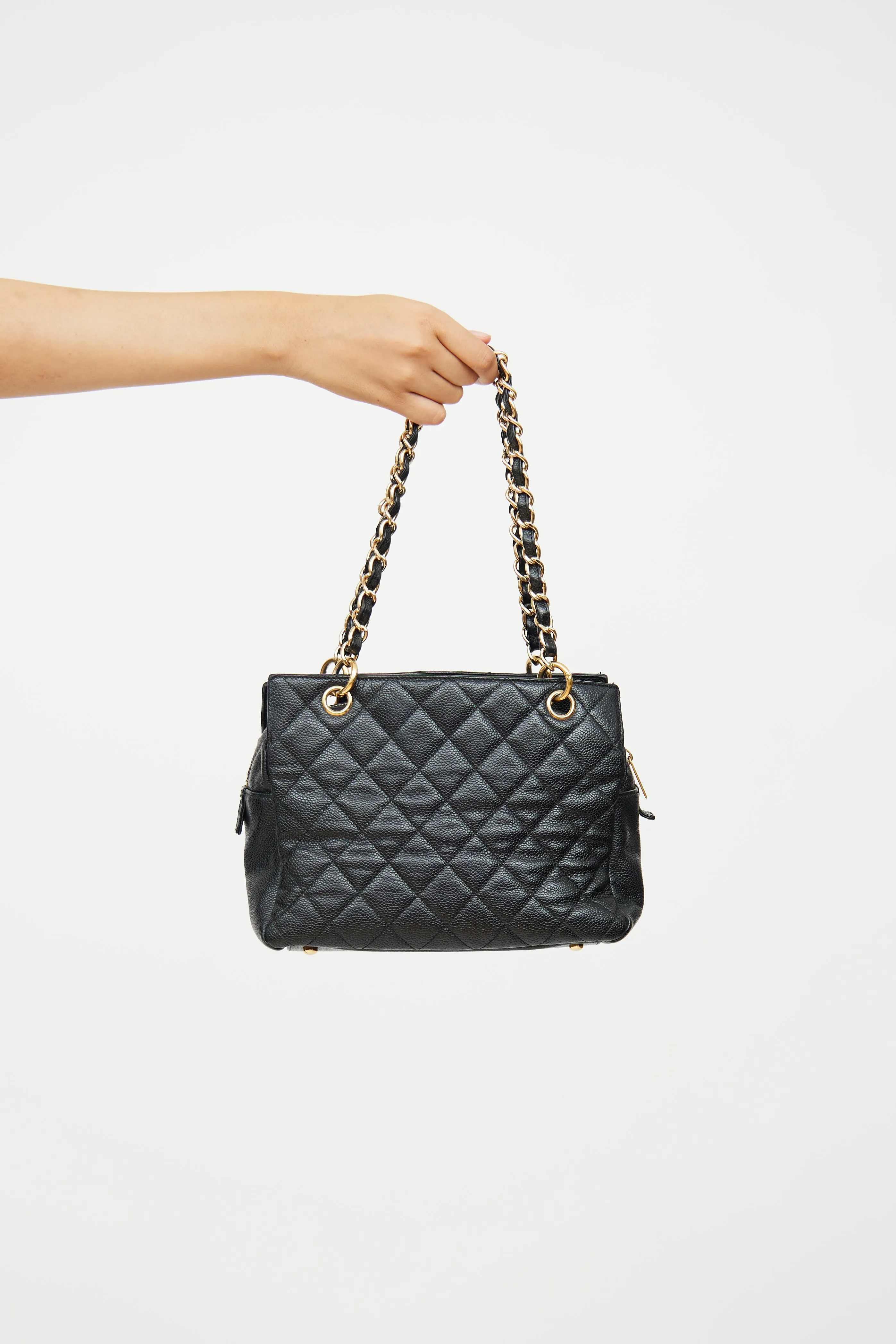 2008 Black Leather Petite Timless Tote