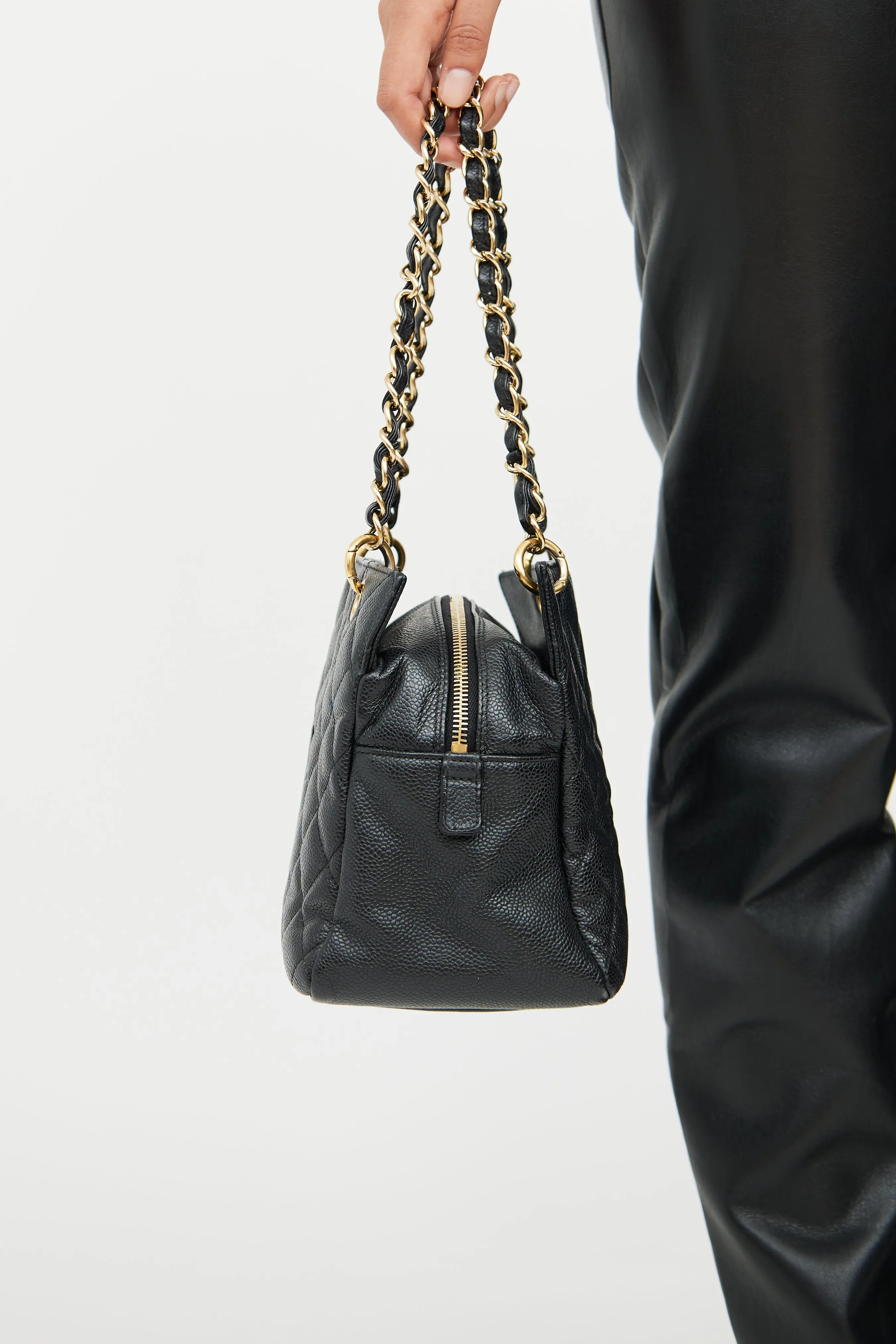 2008 Black Leather Petite Timless Tote