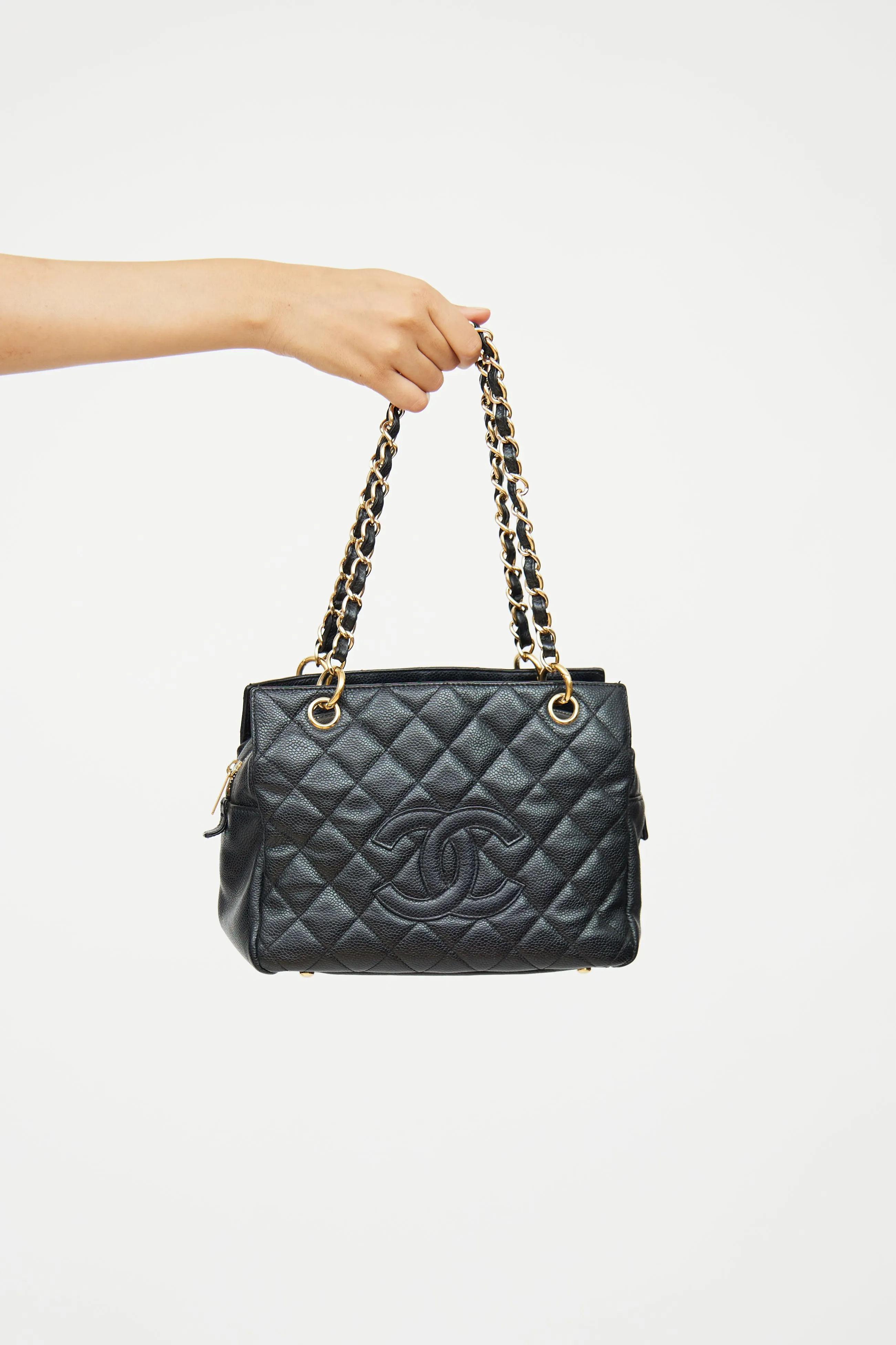 2008 Black Leather Petite Timless Tote