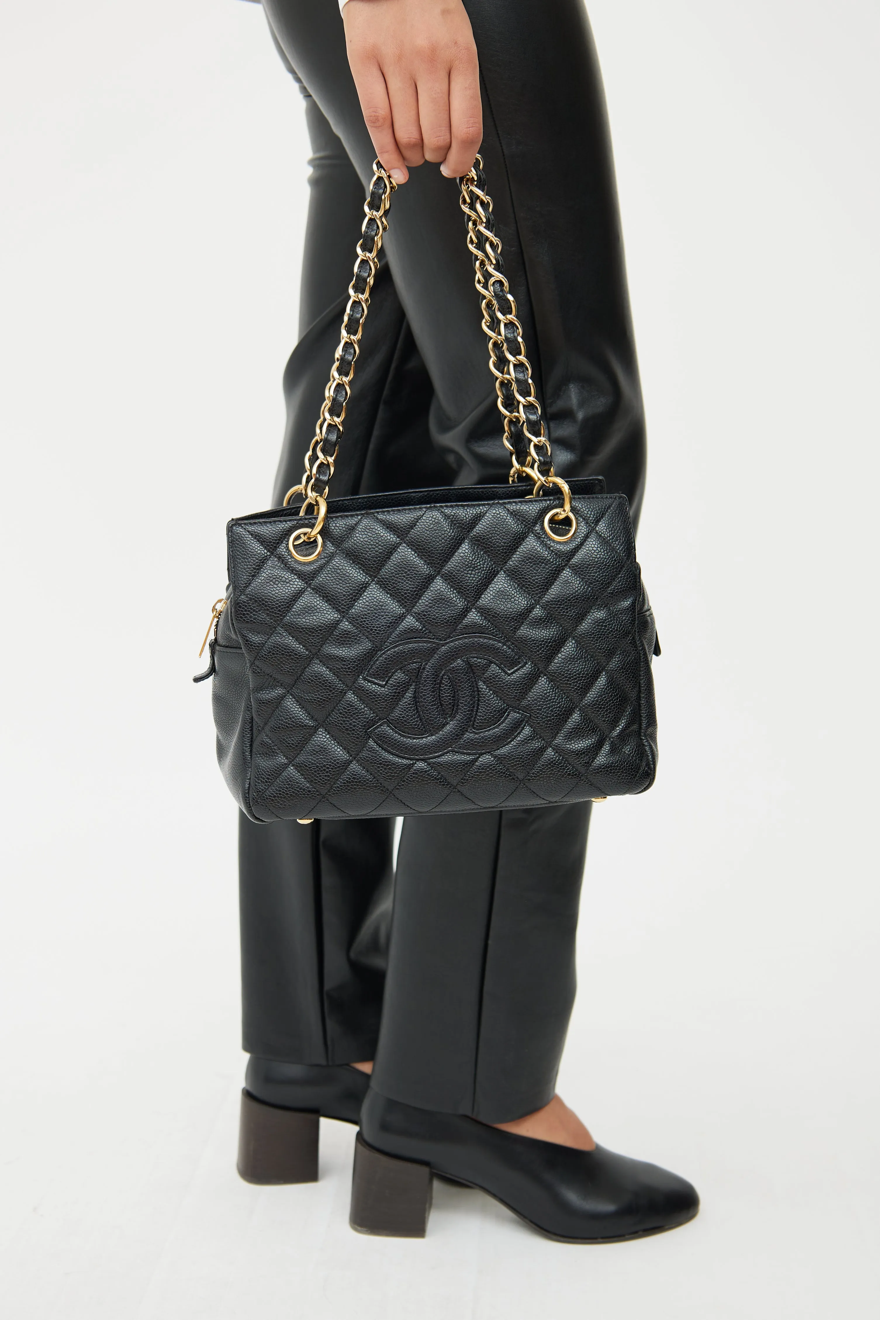 2008 Black Leather Petite Timless Tote