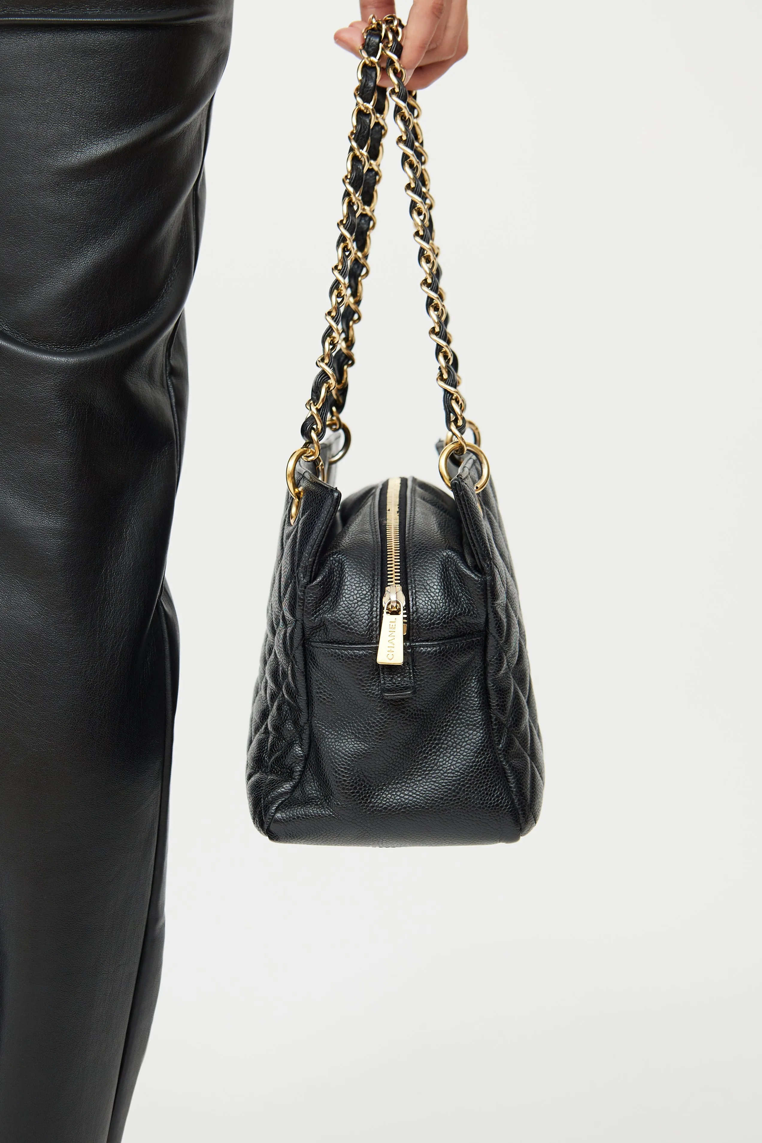 2008 Black Leather Petite Timless Tote