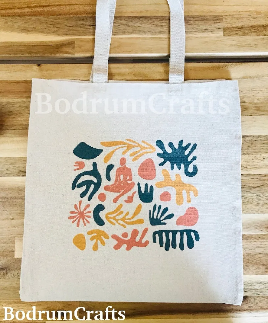 50 Pack Lightweight Cotton Tote Bags, Medium Size