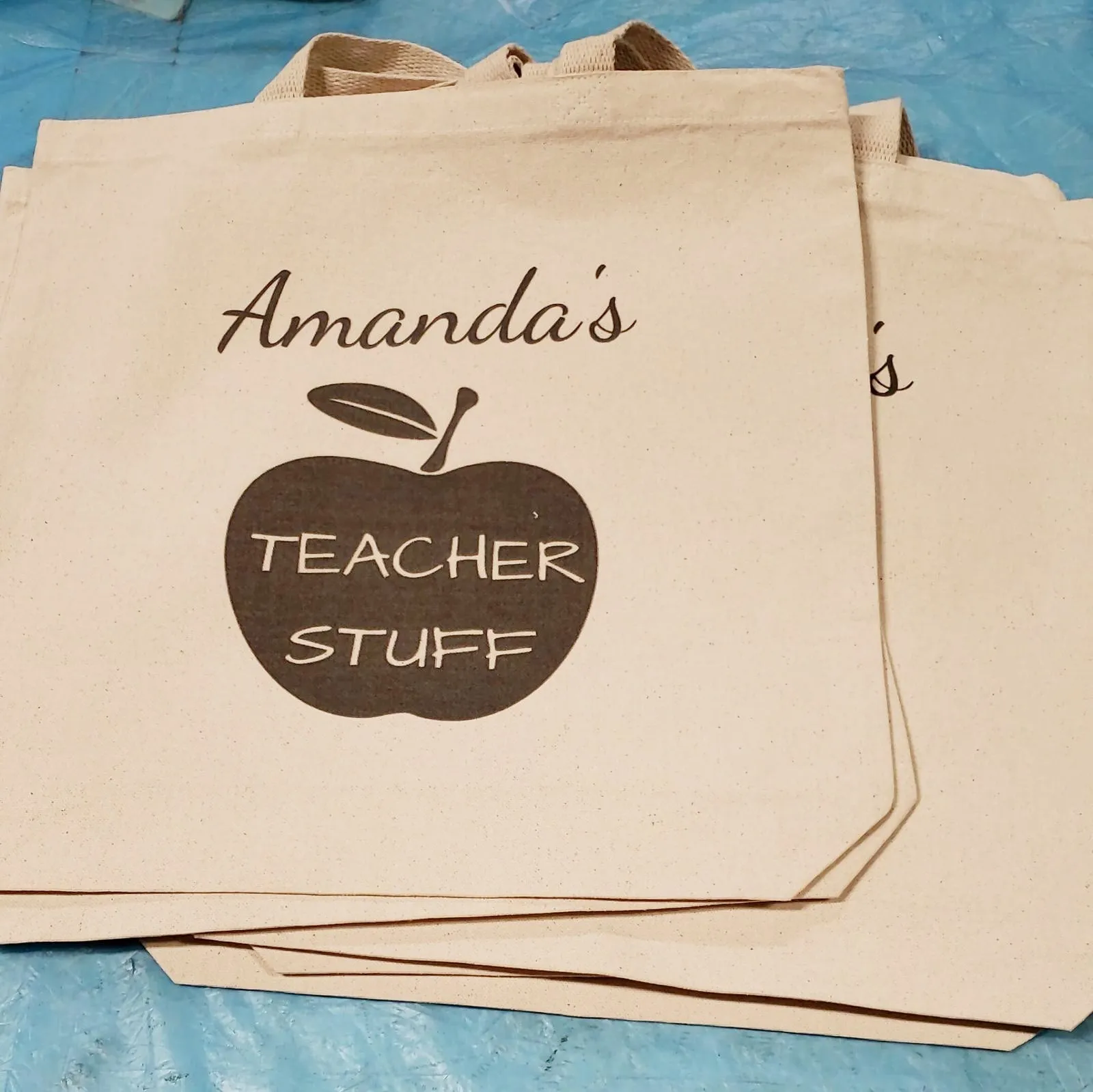 50 Pack Lightweight Cotton Tote Bags, Medium Size