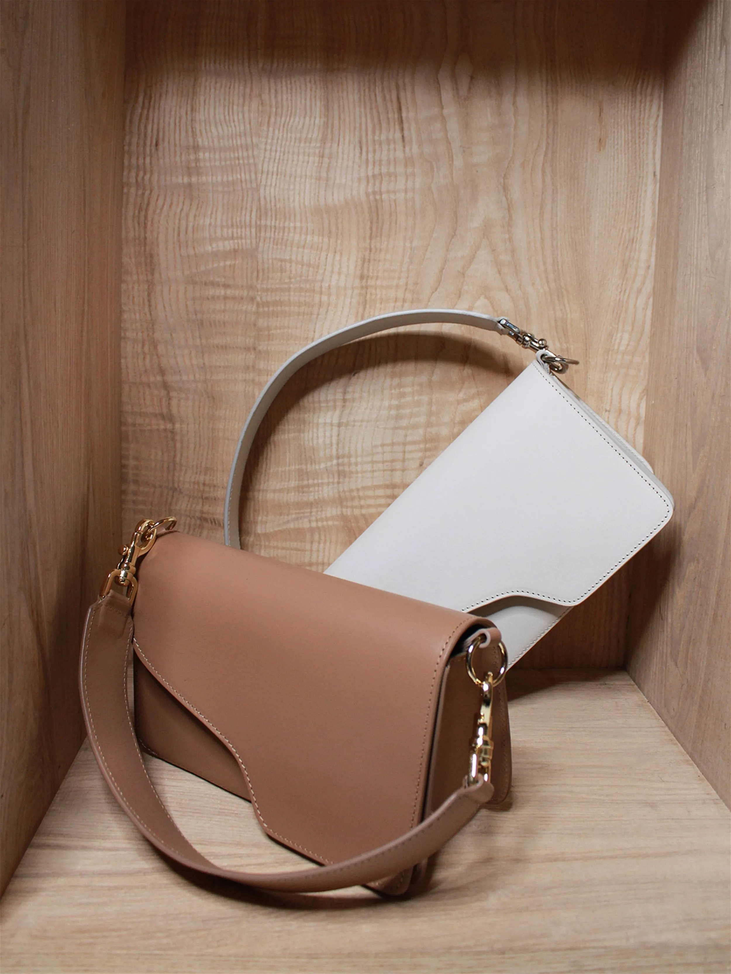 Assisi Almond Crossbody Bag