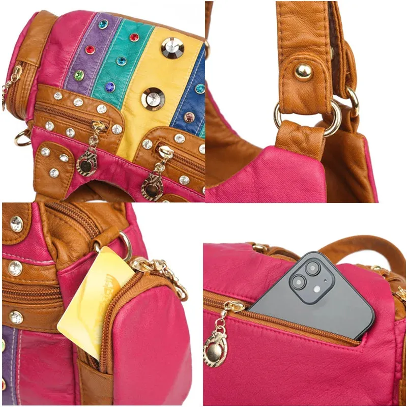binfenxie Luxury Handbags Women Bags Designer Small Ladies Crossbody Female Shoulder Bag Fashion PU Leather Messenger Bag Casual Tote Bags