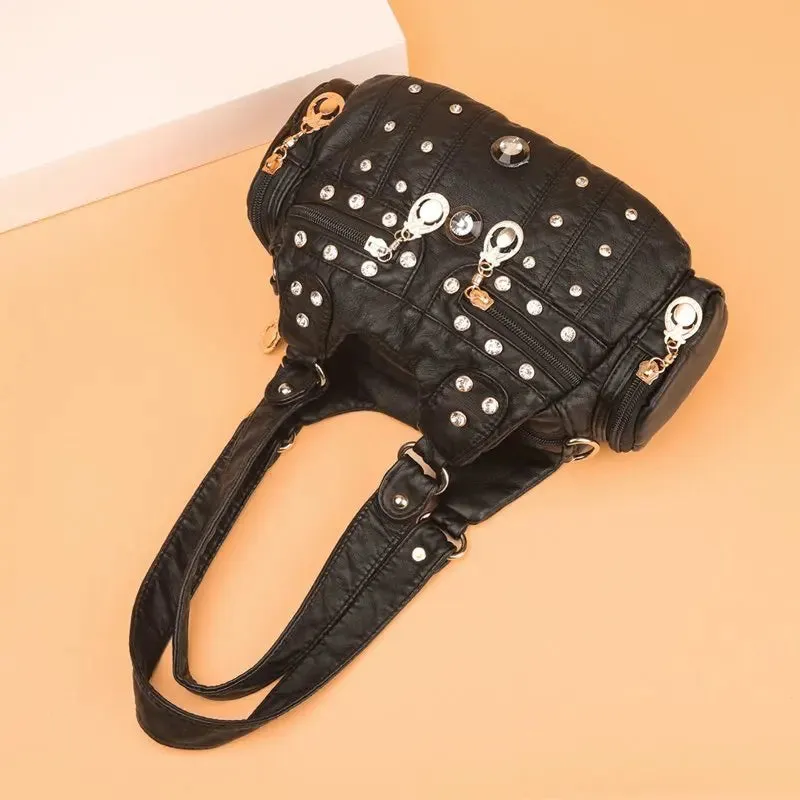 binfenxie Luxury Handbags Women Bags Designer Small Ladies Crossbody Female Shoulder Bag Fashion PU Leather Messenger Bag Casual Tote Bags
