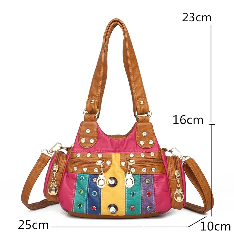 binfenxie Luxury Handbags Women Bags Designer Small Ladies Crossbody Female Shoulder Bag Fashion PU Leather Messenger Bag Casual Tote Bags