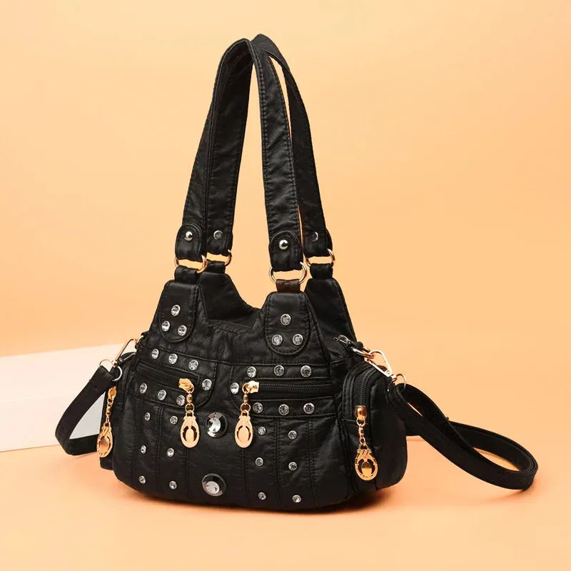binfenxie Luxury Handbags Women Bags Designer Small Ladies Crossbody Female Shoulder Bag Fashion PU Leather Messenger Bag Casual Tote Bags