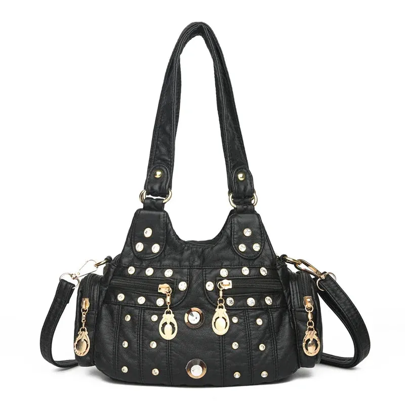 binfenxie Luxury Handbags Women Bags Designer Small Ladies Crossbody Female Shoulder Bag Fashion PU Leather Messenger Bag Casual Tote Bags