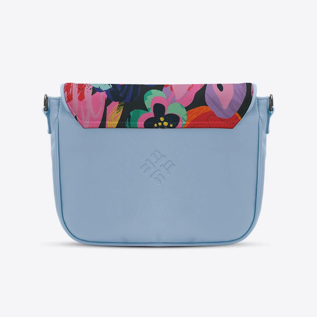 Blue Messenger Crossbody Abstract Art