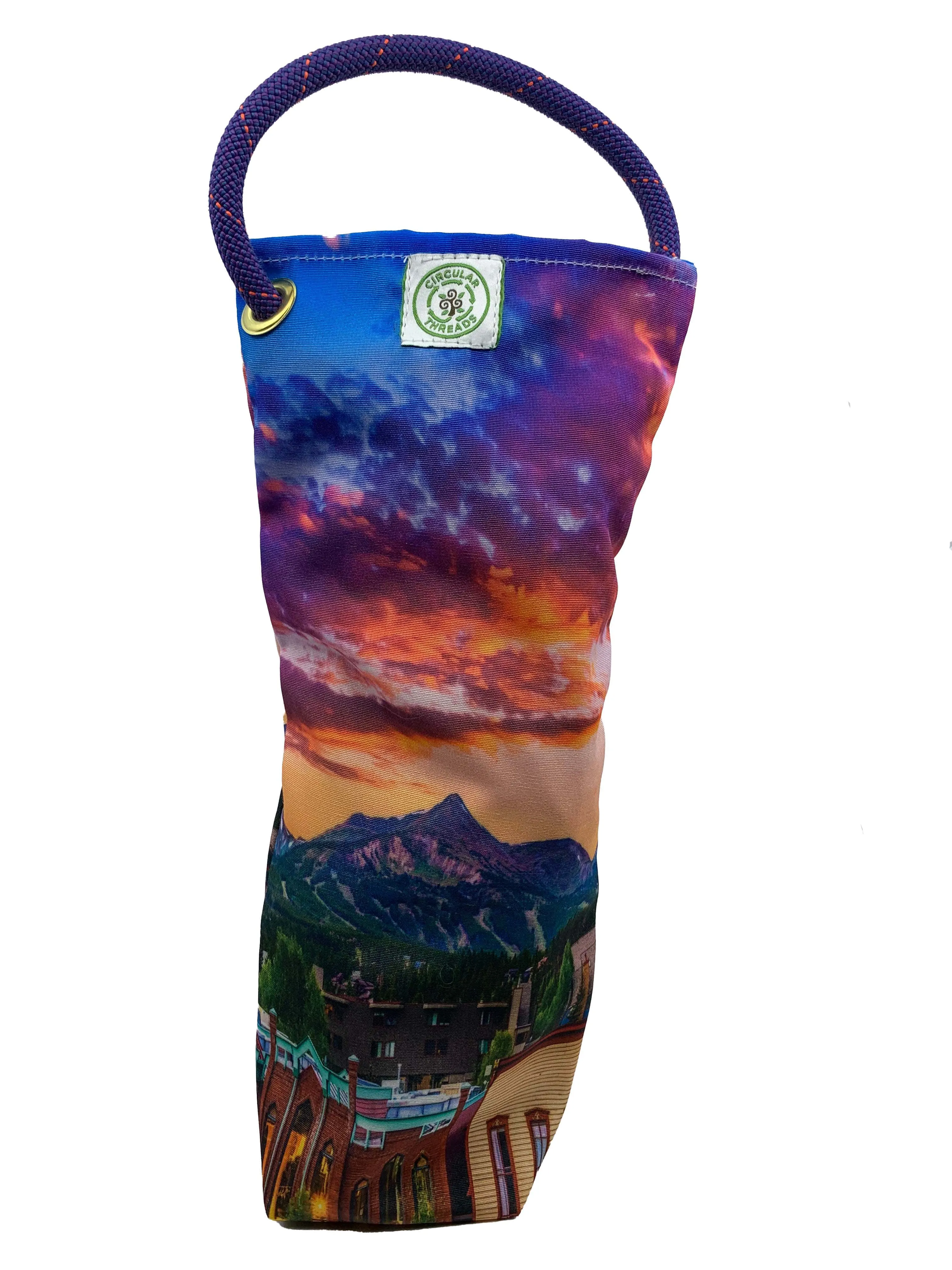 Breckenridge Colorado Sunset Recycled Wine Tote