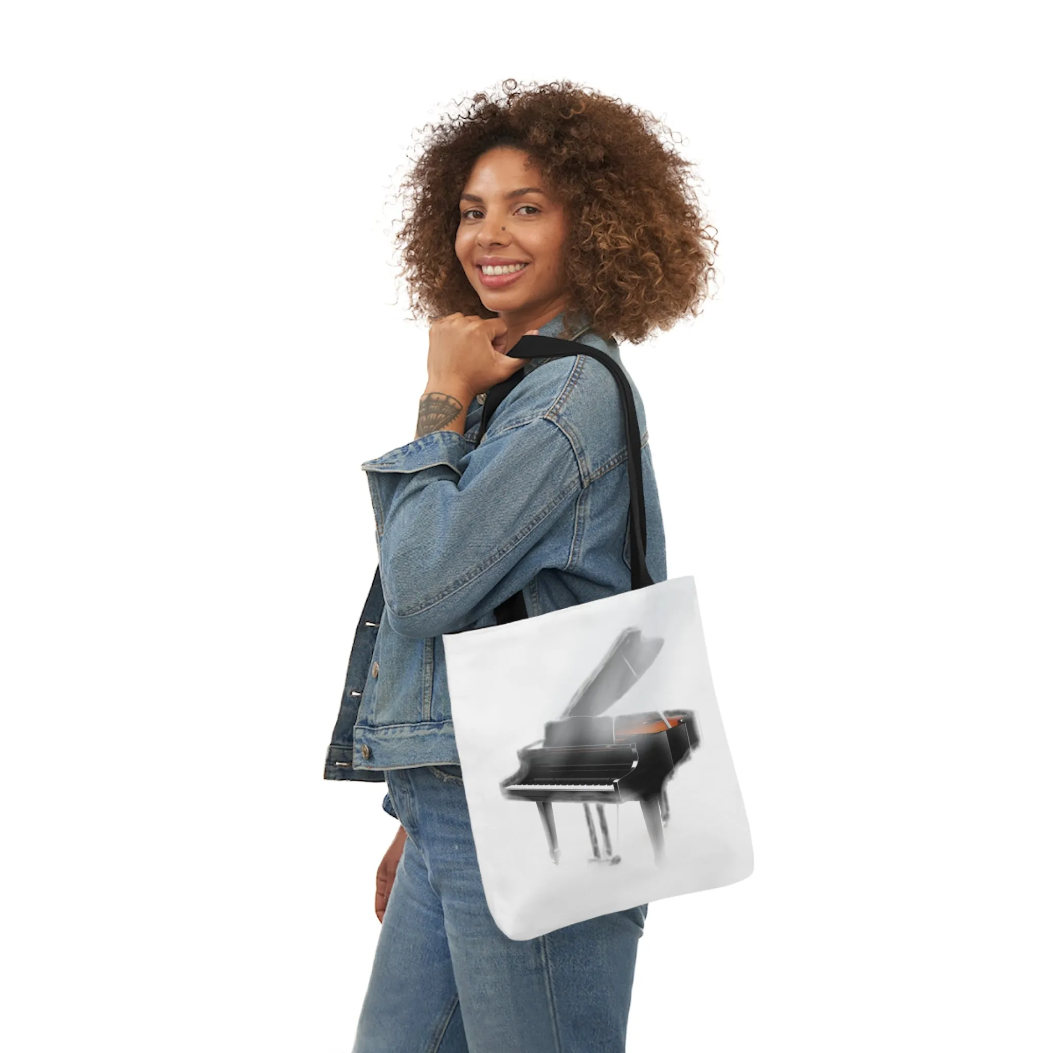 Canvas Tote Bag, Piano