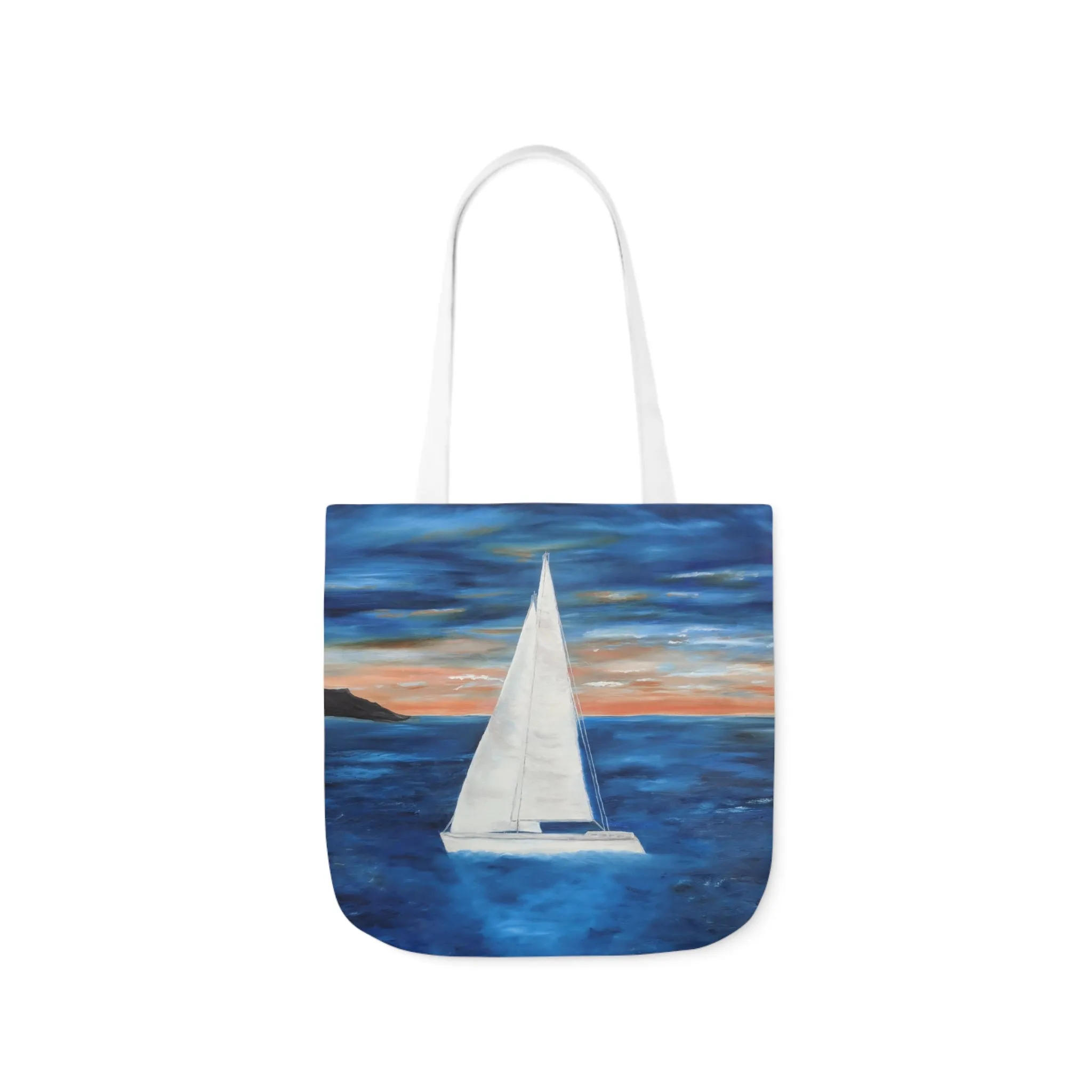 Canvas Tote Bag, Sunset Sail