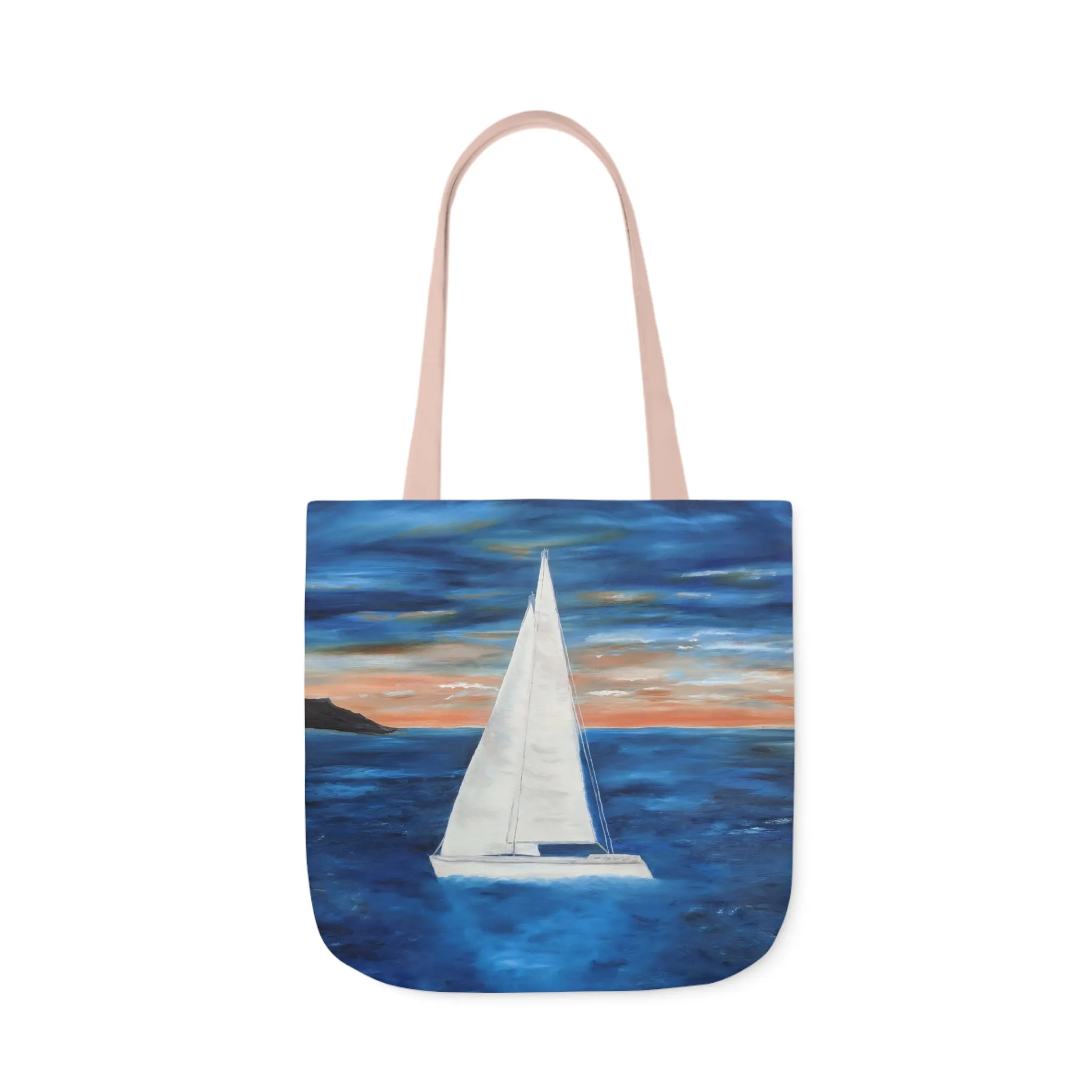 Canvas Tote Bag, Sunset Sail