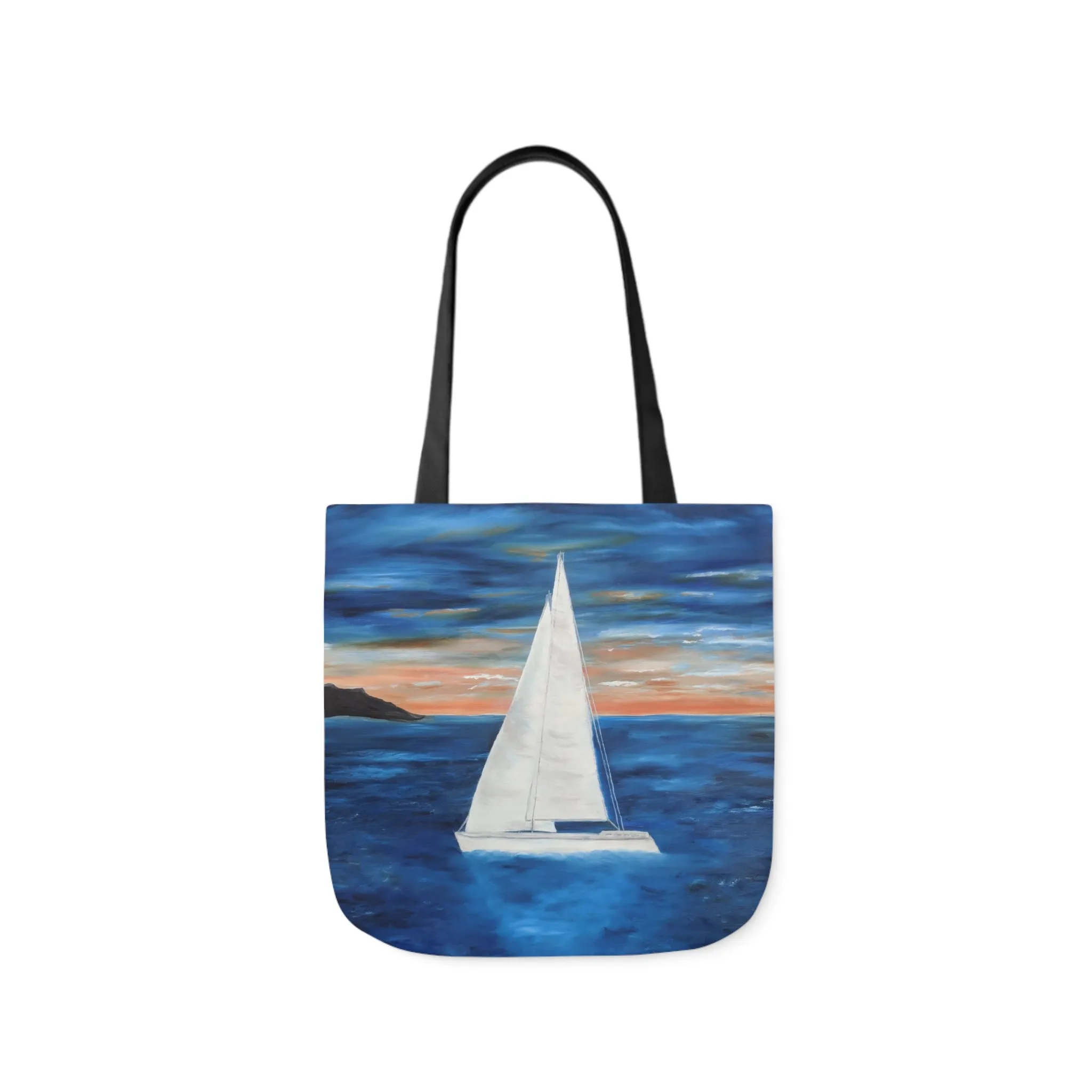 Canvas Tote Bag, Sunset Sail