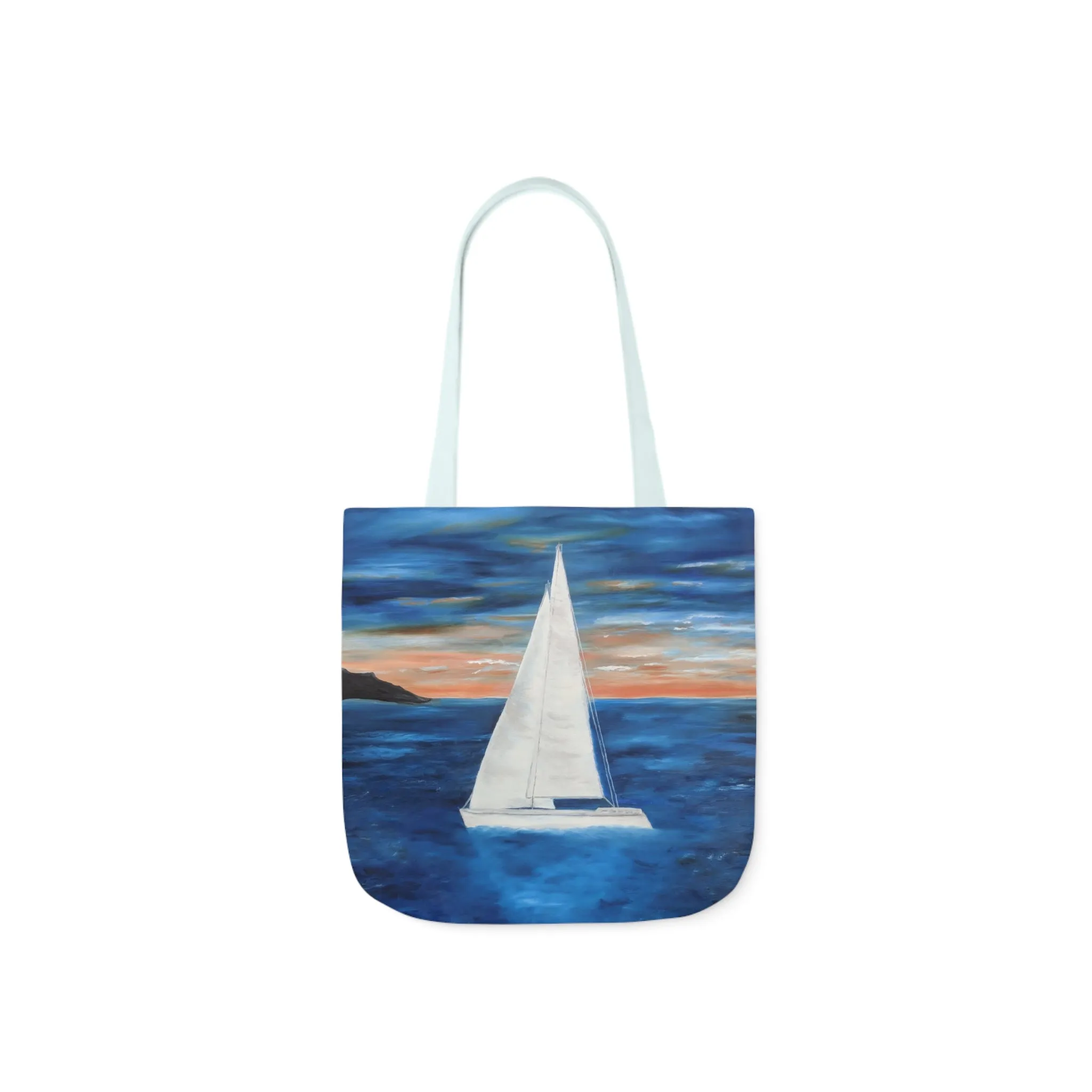 Canvas Tote Bag, Sunset Sail