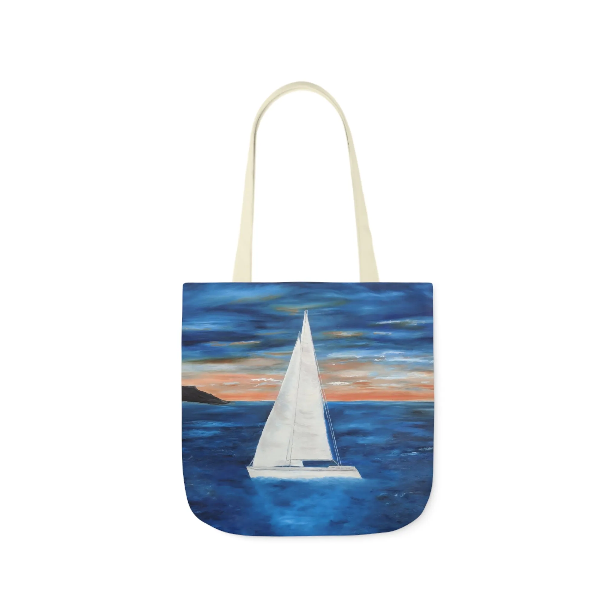 Canvas Tote Bag, Sunset Sail