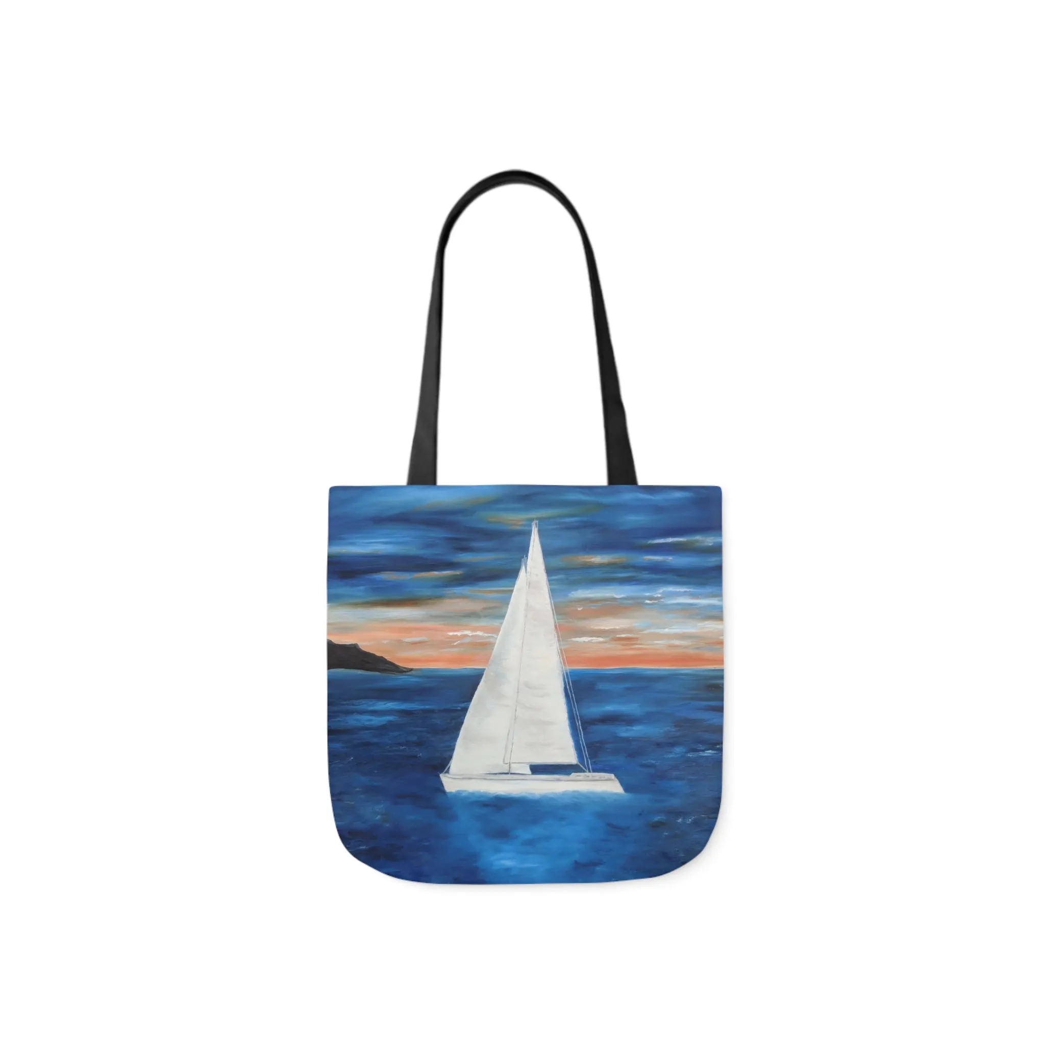 Canvas Tote Bag, Sunset Sail