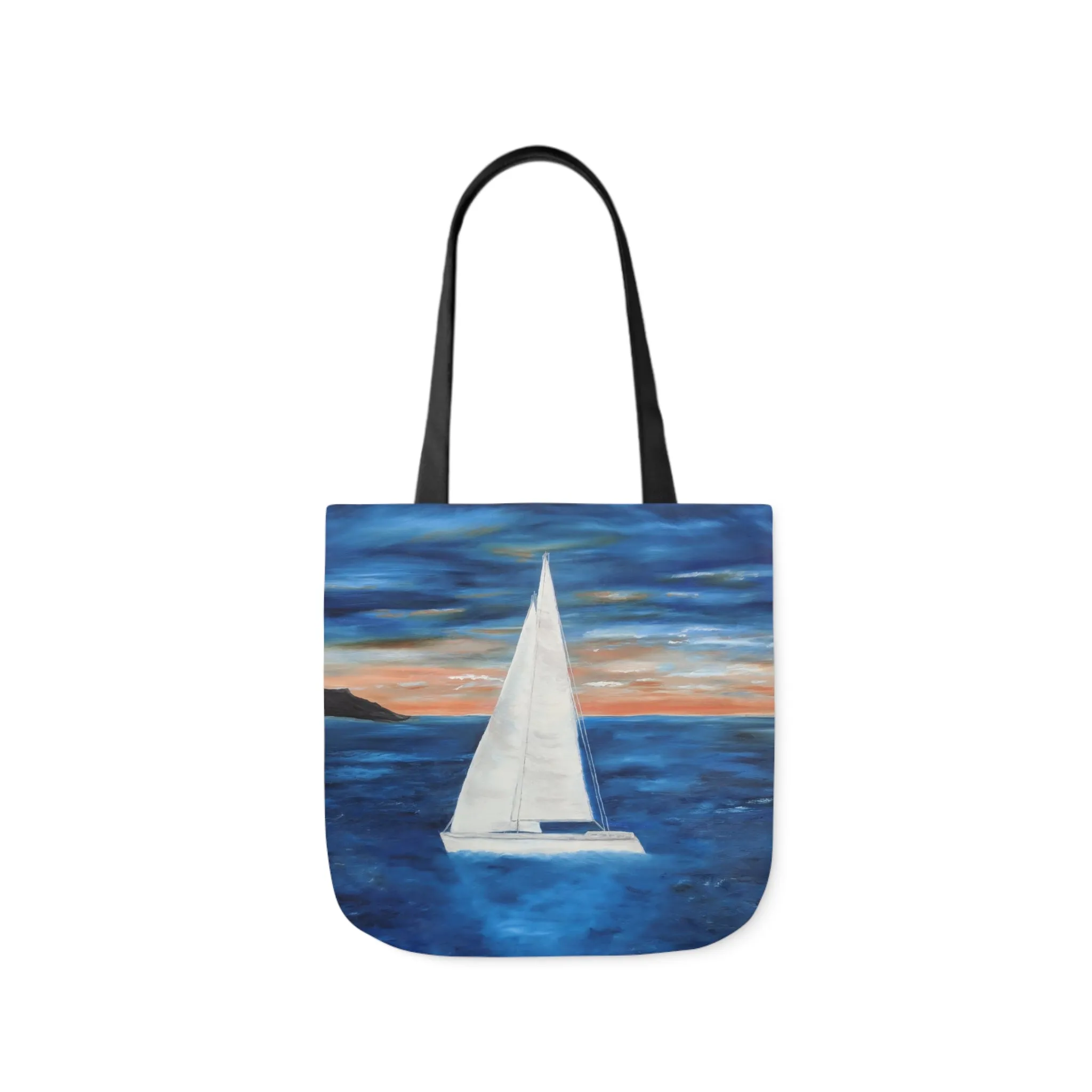 Canvas Tote Bag, Sunset Sail