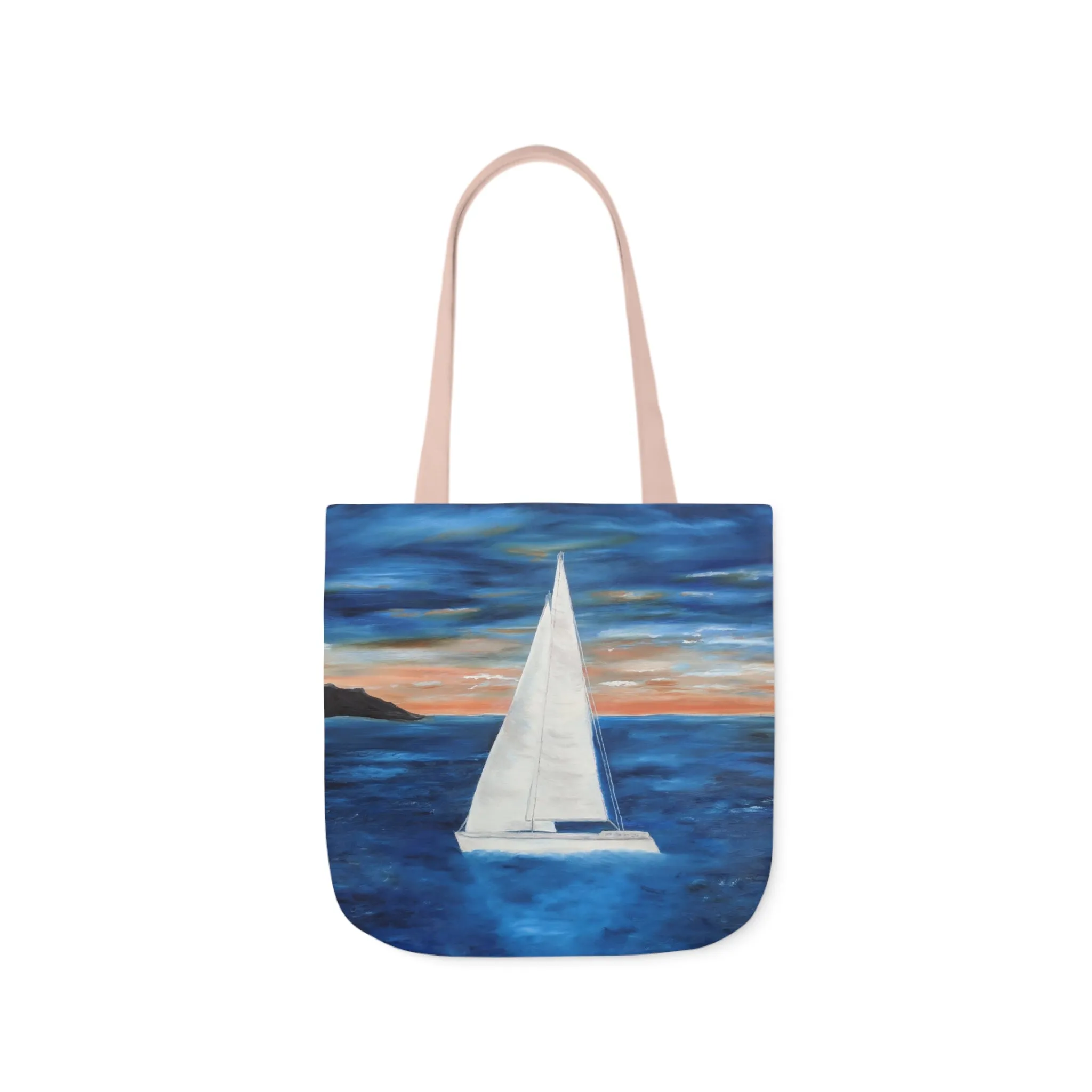 Canvas Tote Bag, Sunset Sail