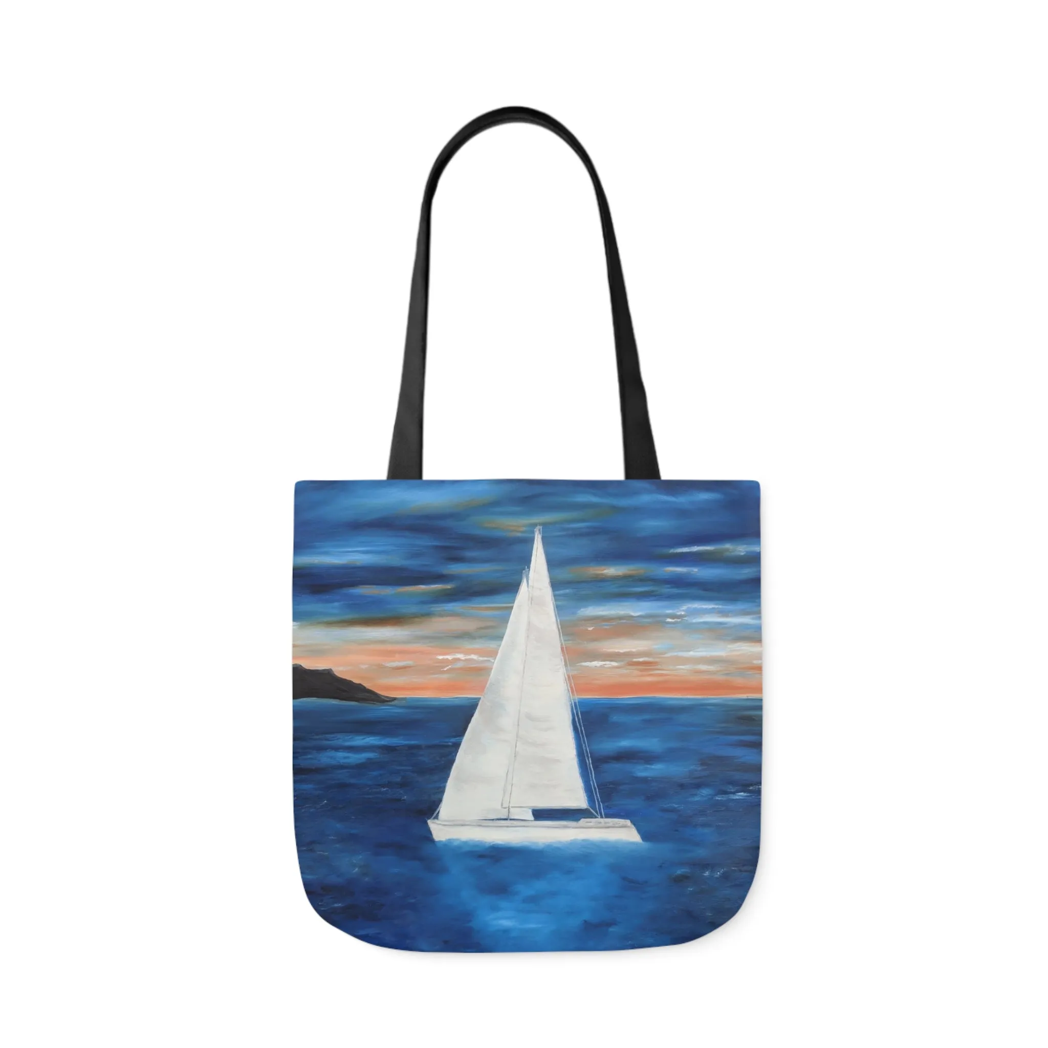 Canvas Tote Bag, Sunset Sail