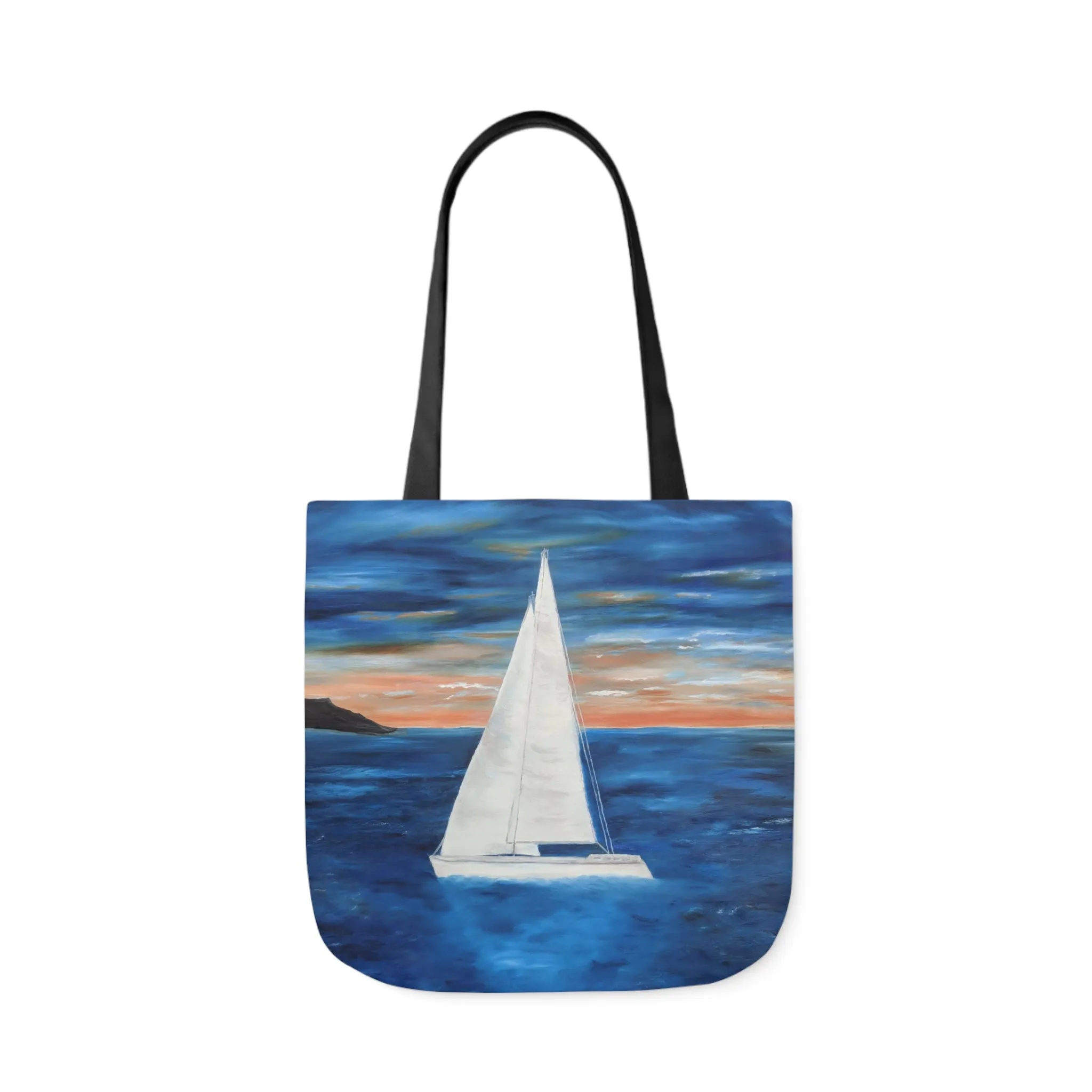 Canvas Tote Bag, Sunset Sail