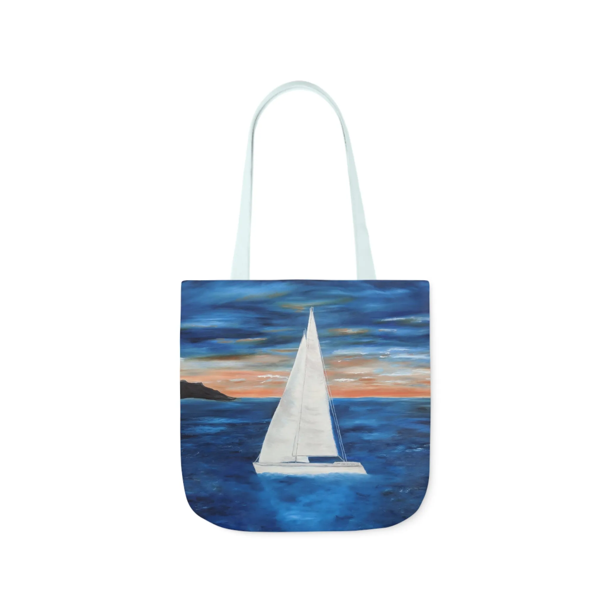 Canvas Tote Bag, Sunset Sail