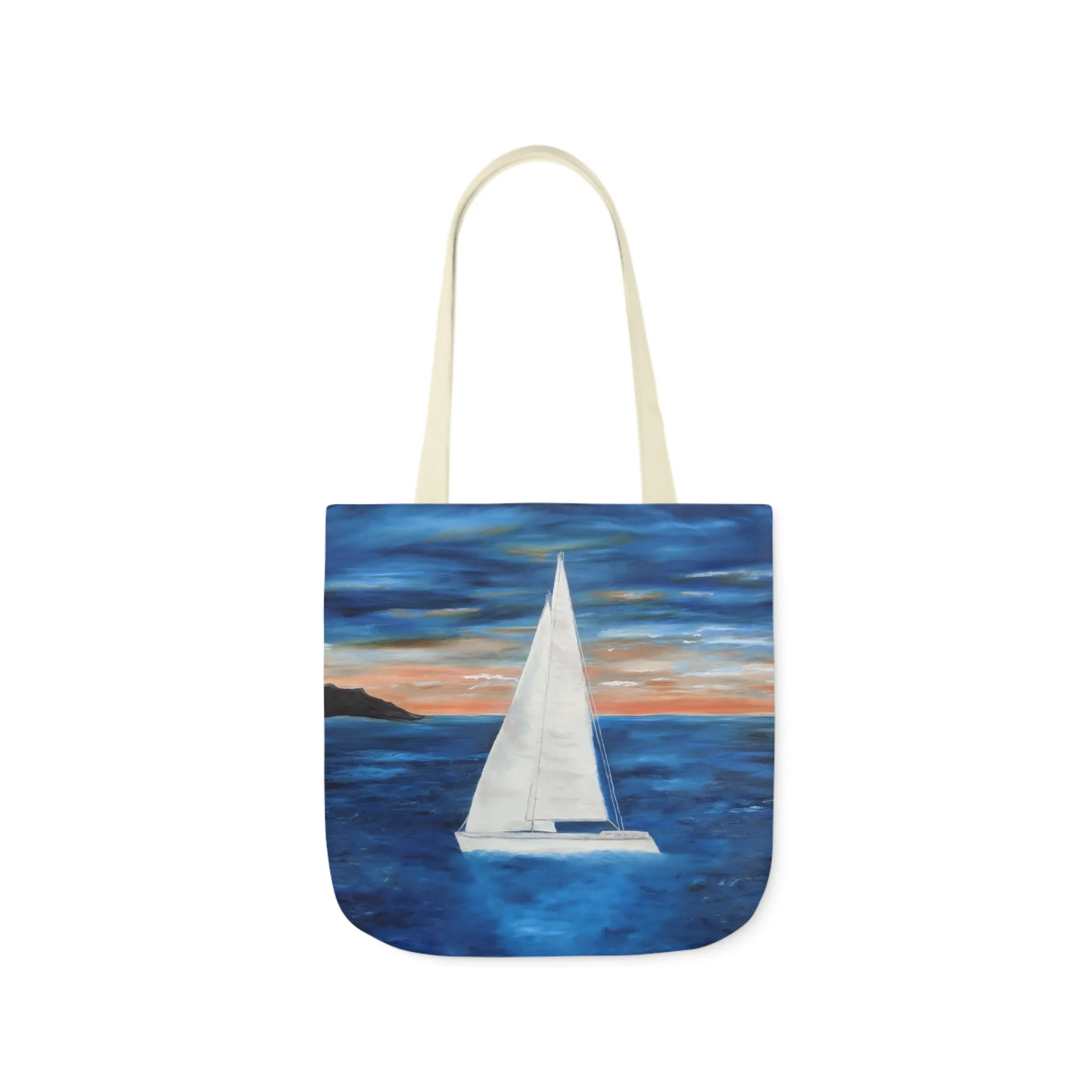 Canvas Tote Bag, Sunset Sail