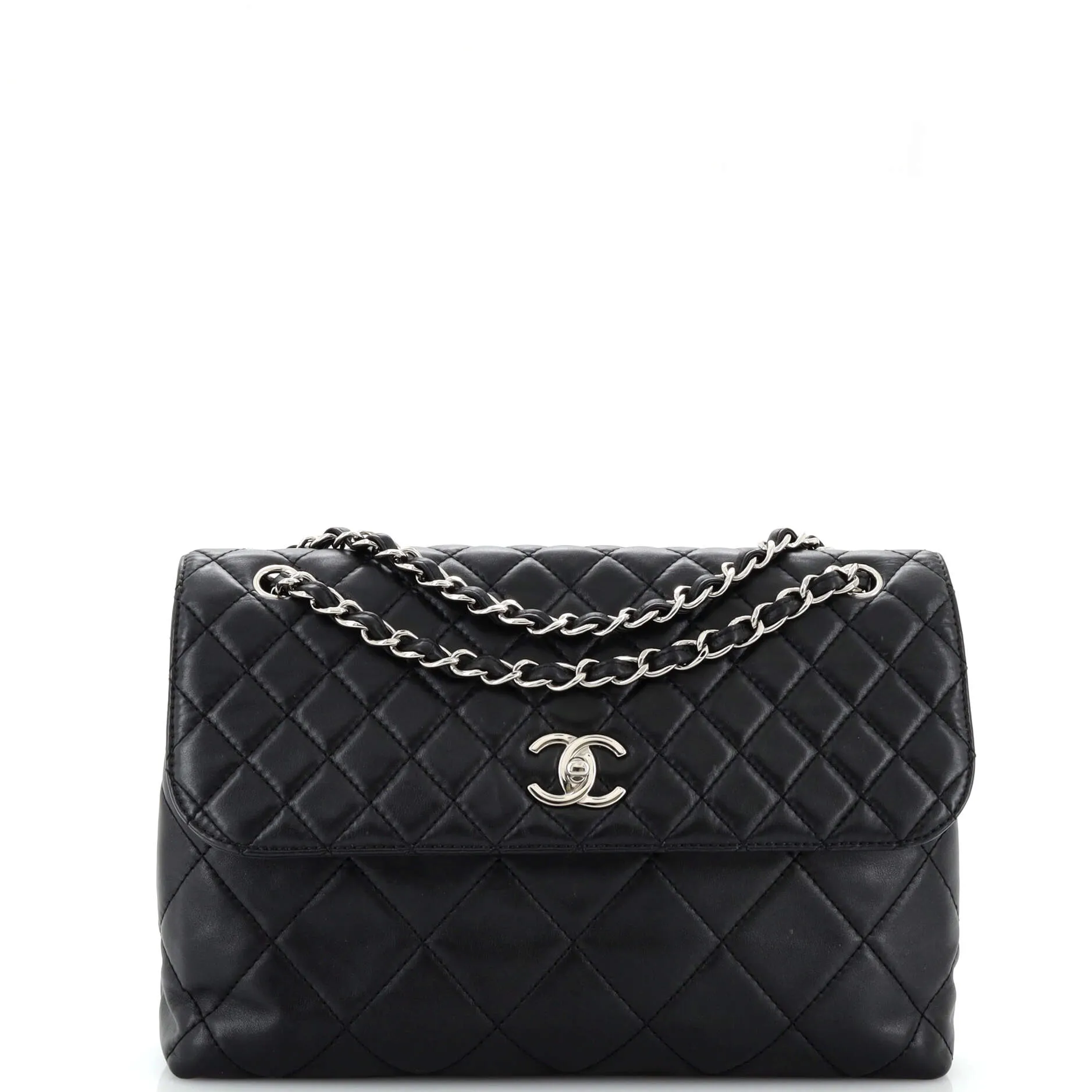 CHANEL In The Business Flap Bag Quilted Calfskin Maxi