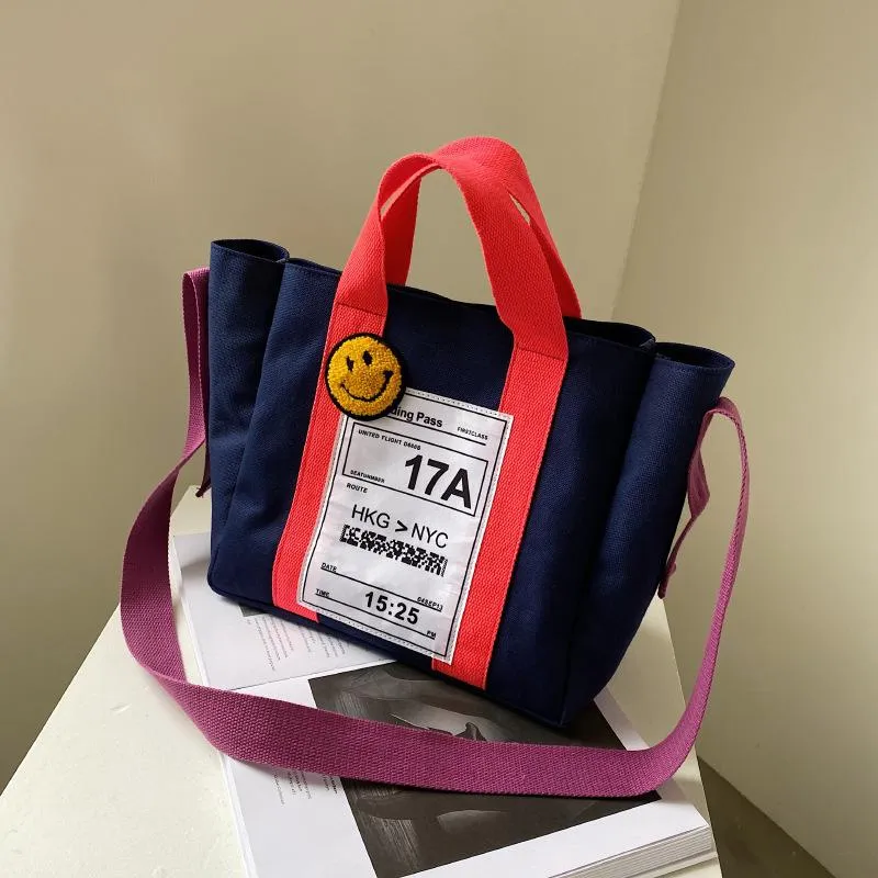 Christmas Gift Fashion Canvas Women Handbags Designer Letters Shoulder Crossbody Bags For Women Female Large Capacity Totes Shopper Bag