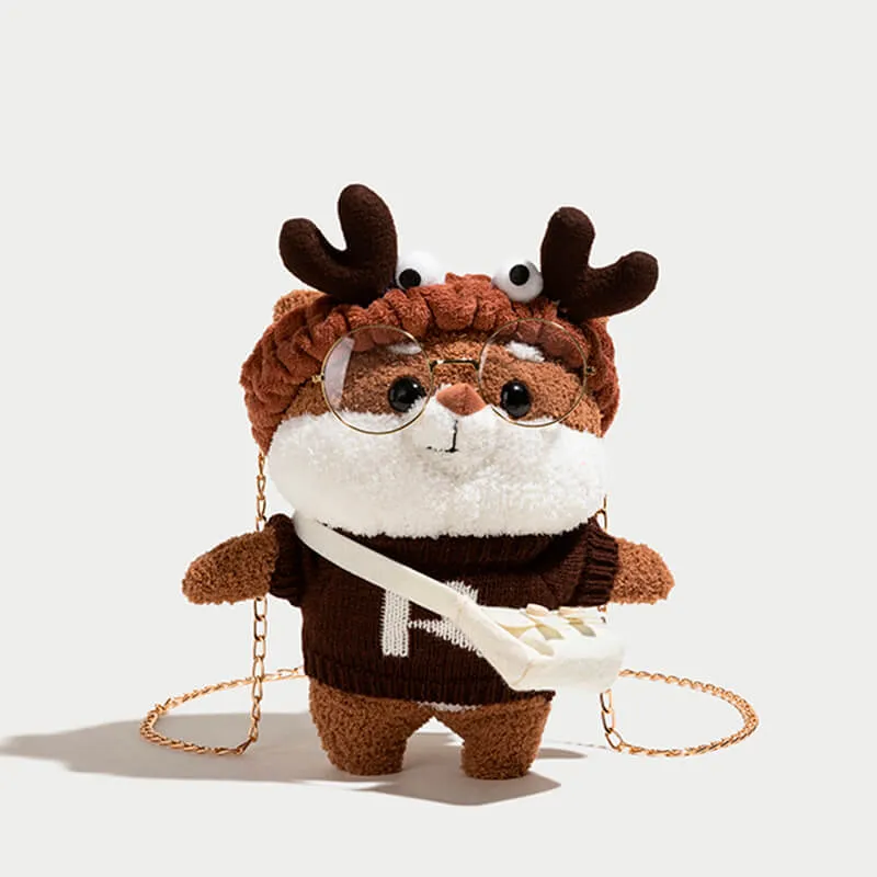 Cute Chipmunk Plush Messenger Mag