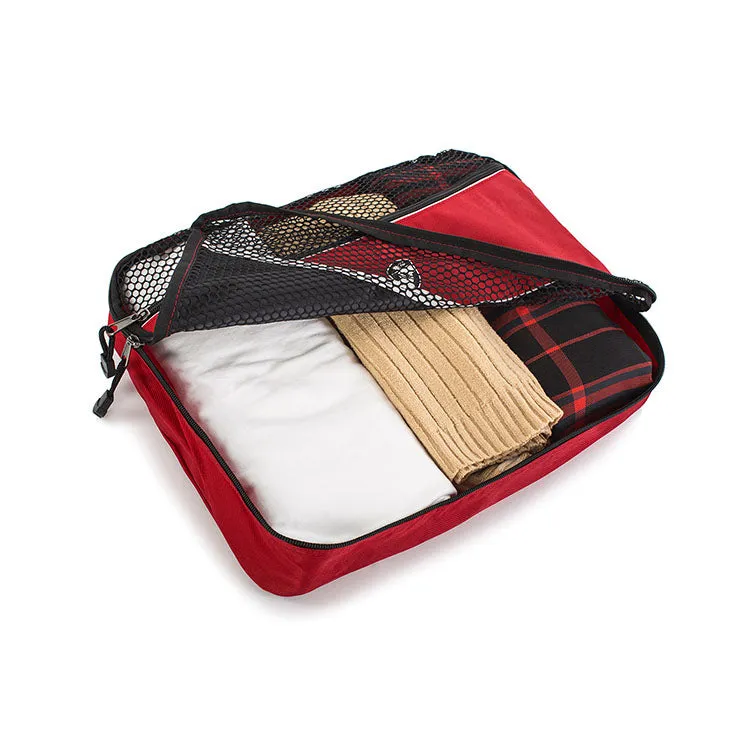 Ecotex 3 Piece Packing Cube Set™ with Front Zippered Pocket