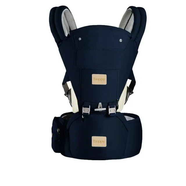Ergonomic Baby Carrier Infant Kid Baby Hipseat Sling Front Facing Kangaroo Baby Wrap Carrier for Baby Travel 0-18 Months