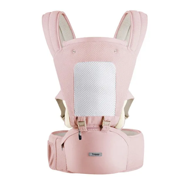 Ergonomic Baby Carrier Infant Kid Baby Hipseat Sling Front Facing Kangaroo Baby Wrap Carrier for Baby Travel 0-18 Months