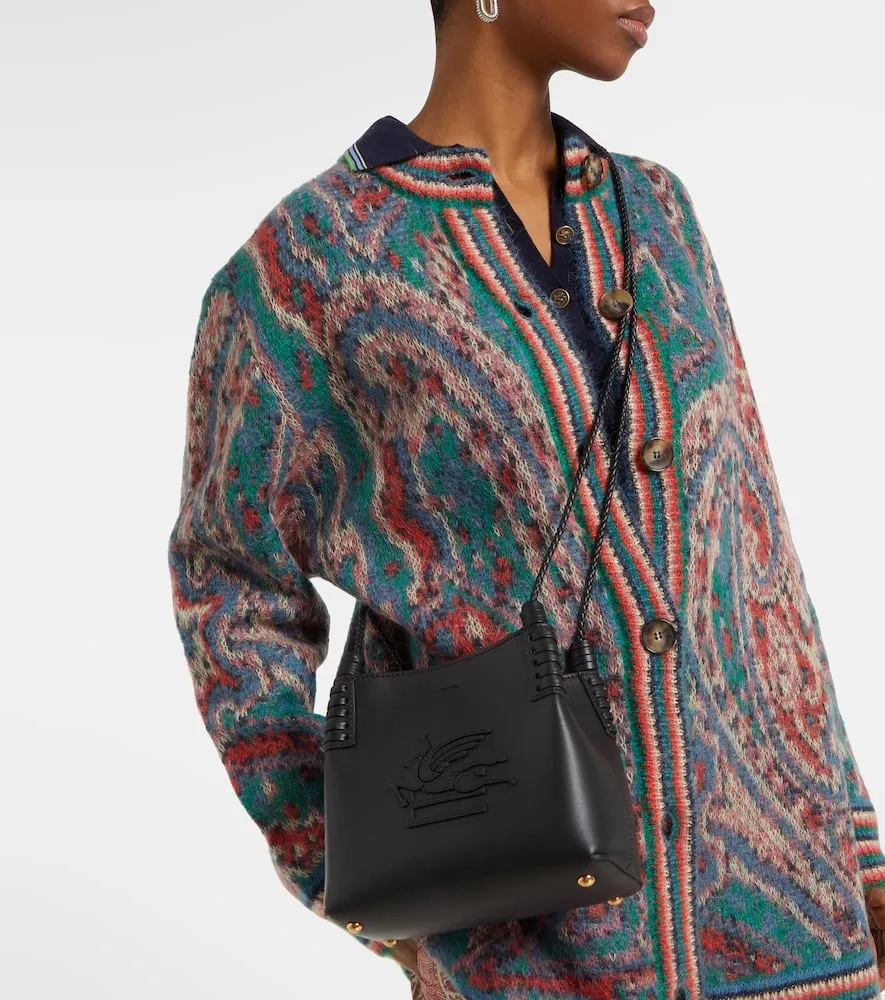 Etro Libra Pegaso Mini leather tote bag