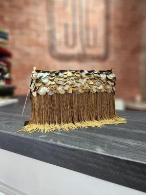 Gold Shimmy Ombré Clutch