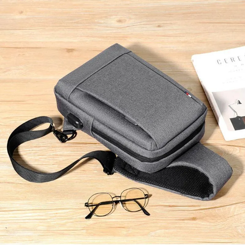 Men's Chest Bag Crossbody Sling Backpack - Perfect for Urban Leisure and Everyday Use