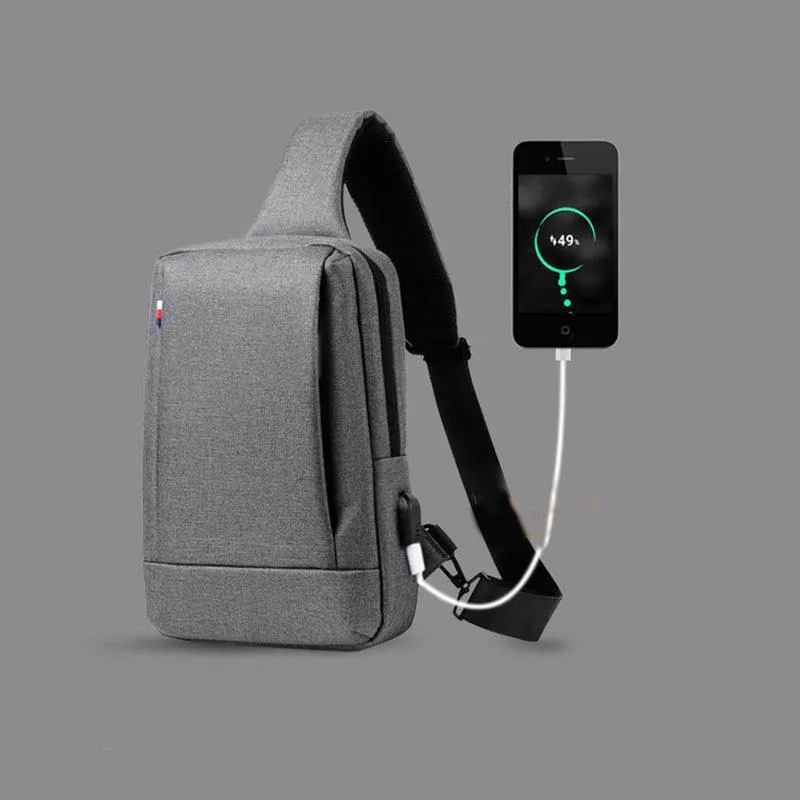 Men's Chest Bag Crossbody Sling Backpack - Perfect for Urban Leisure and Everyday Use