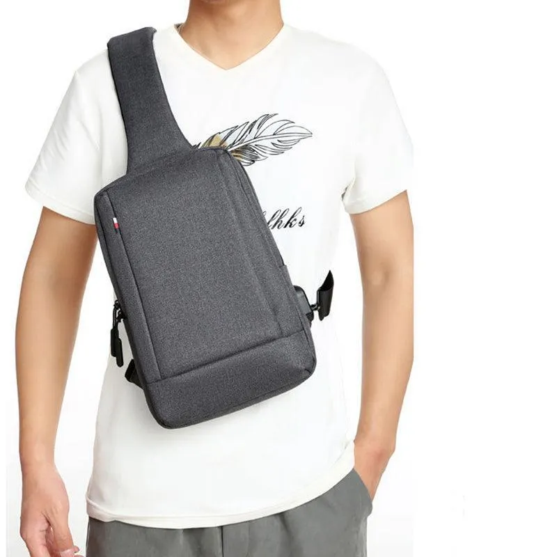 Men's Chest Bag Crossbody Sling Backpack - Perfect for Urban Leisure and Everyday Use