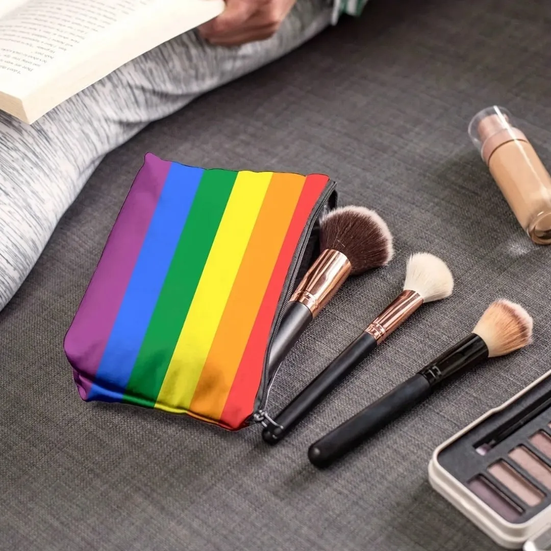 Pride Rainbow Drawstring Backpack & Makeup Bag Set | Unisex & Stylish!