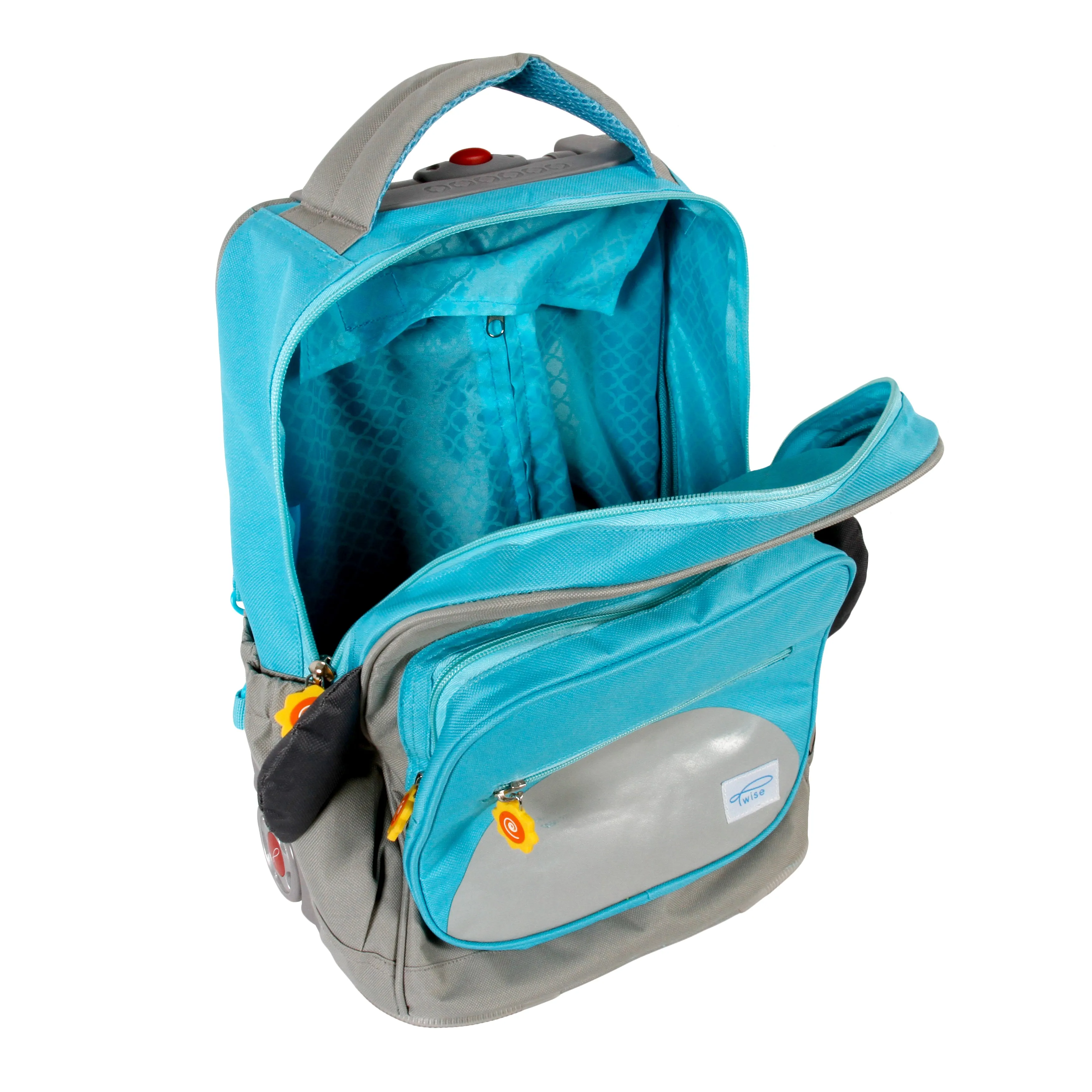SIDE-KICK ROLLING BACKPACK AND LUNCH BAG SET PENGUIN