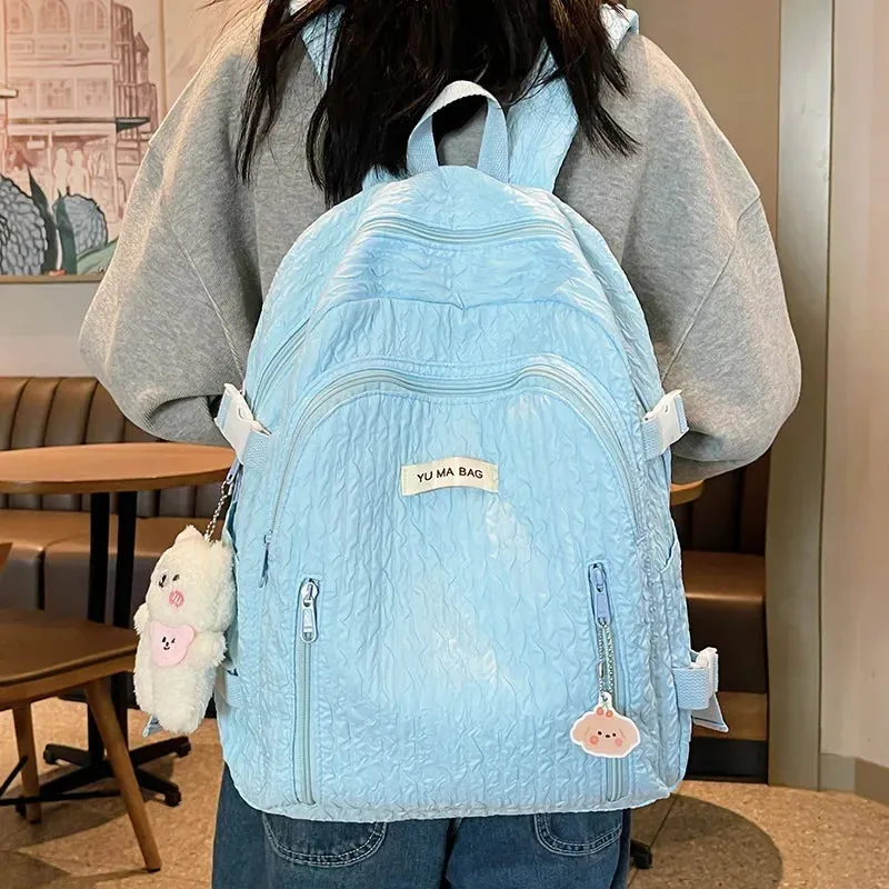 UAKISS  - School Women's Cute University Backpack Girls' Travel Book Backpacks Soft Package Fashion Women Casual Bag Large Capacity Pack