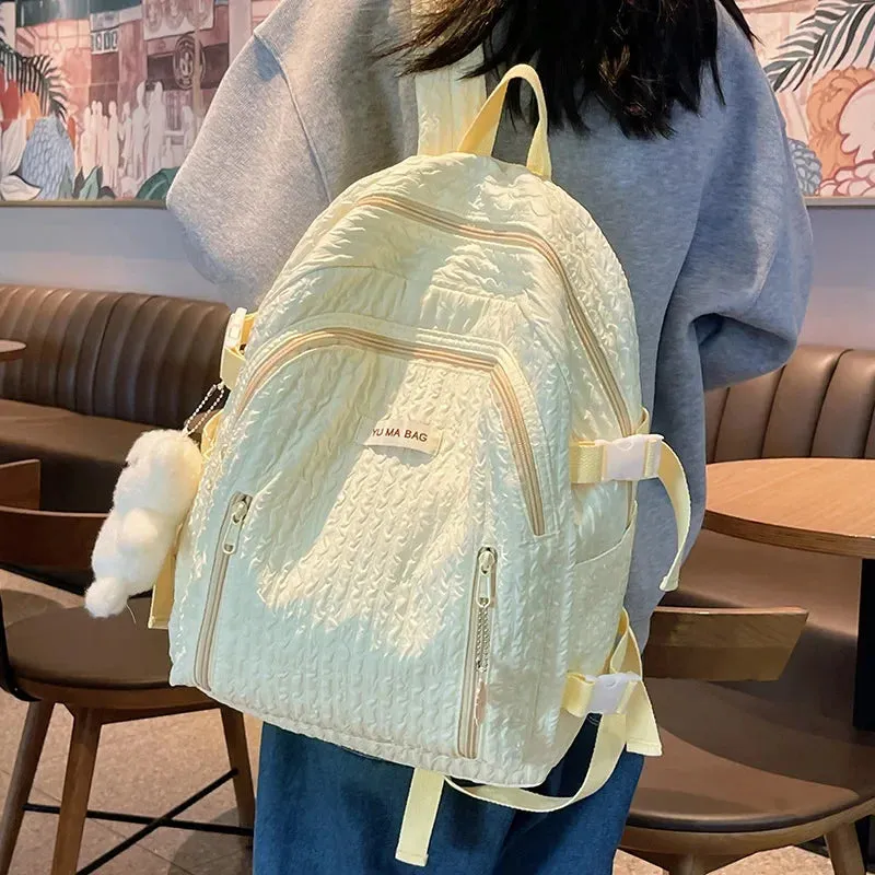 UAKISS  - School Women's Cute University Backpack Girls' Travel Book Backpacks Soft Package Fashion Women Casual Bag Large Capacity Pack
